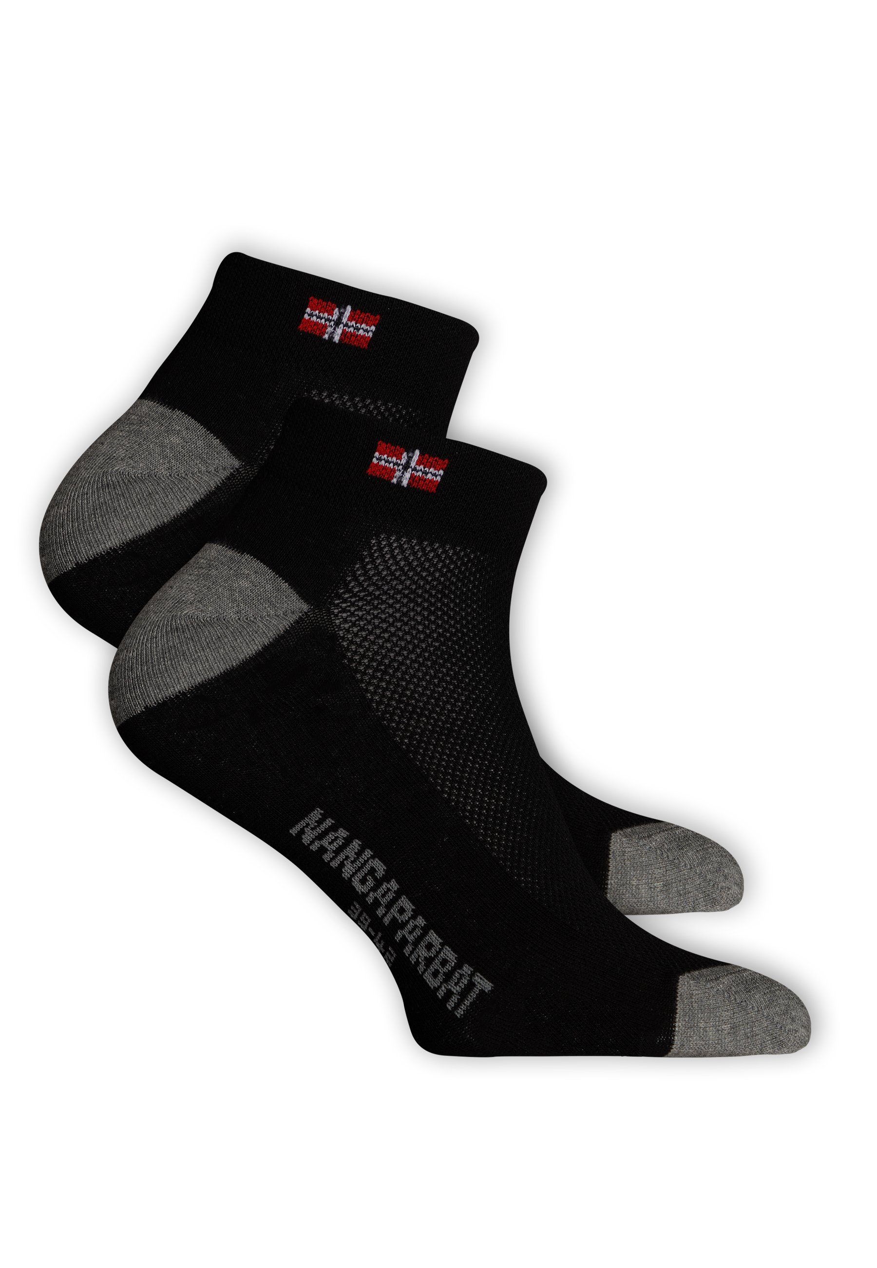 NANGAPARBAT Socken Trittdämpfung komfortabler schwarz mit
