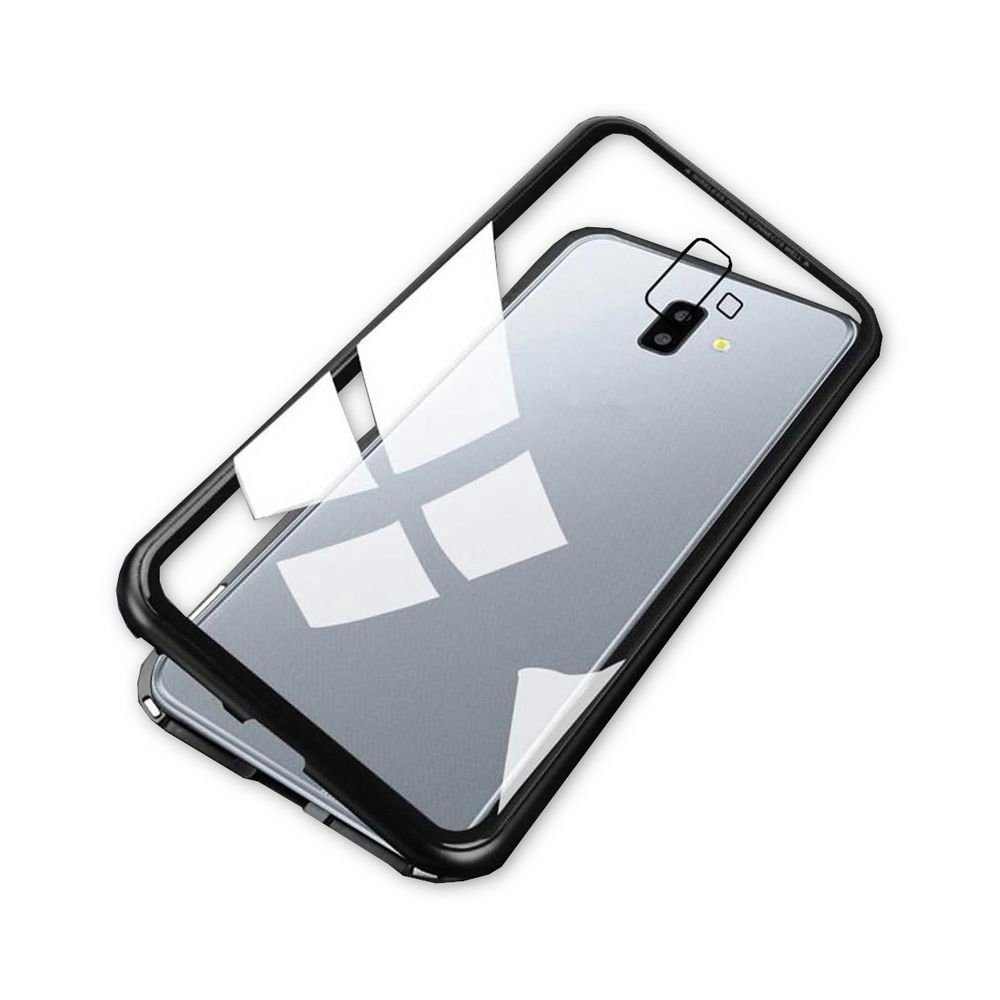 Wigento Handyhülle »Für Samsung Galaxy J4 Plus J415F Magnet / Metall / Glas  Case Bumper Transparent / Schwarz Tasche Hülle Neu« online kaufen | OTTO
