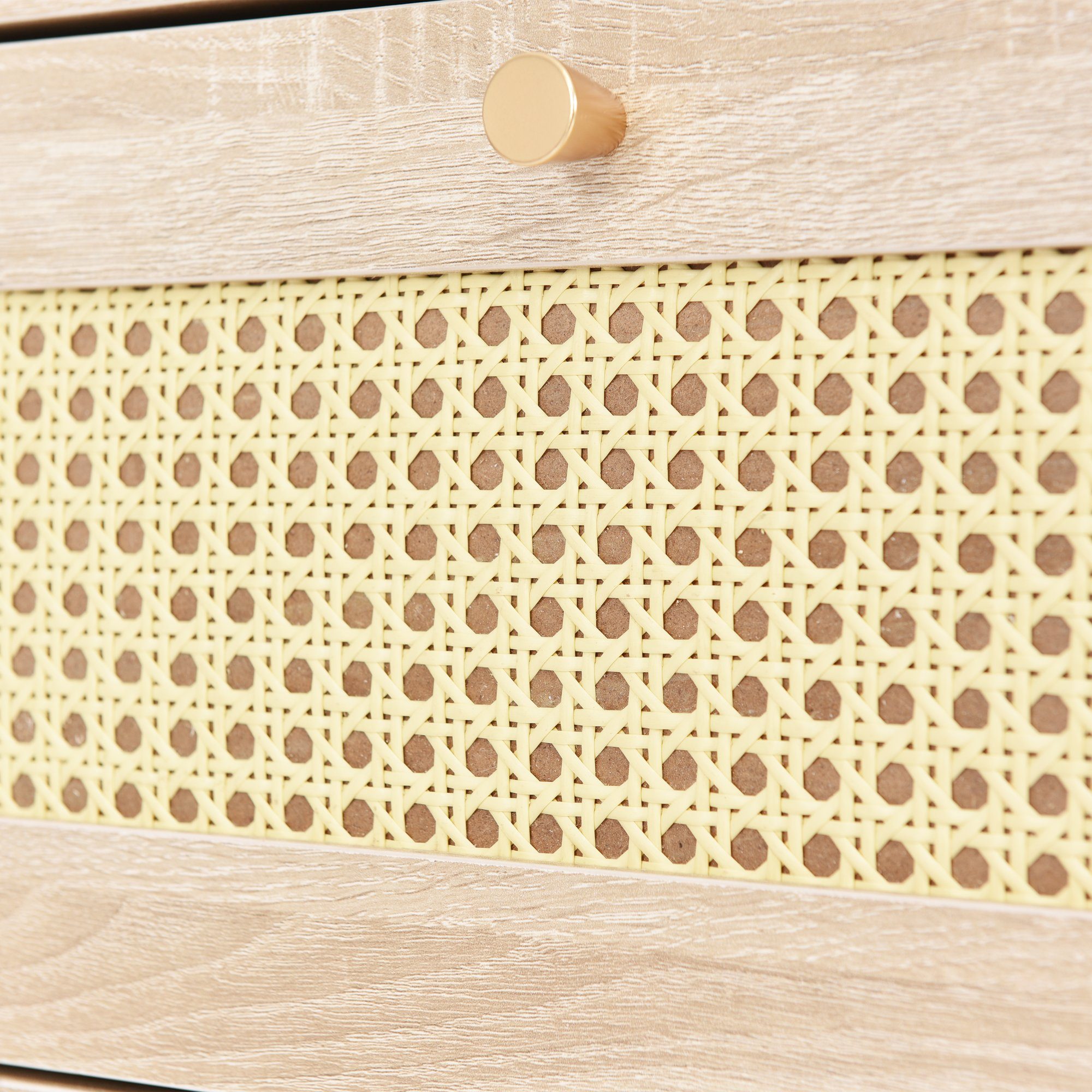 Kommode (Sideboard, 1 St), Schubladenschrank mit 3 Schubladen, 48.5 x 48.6 x 79.5 cm