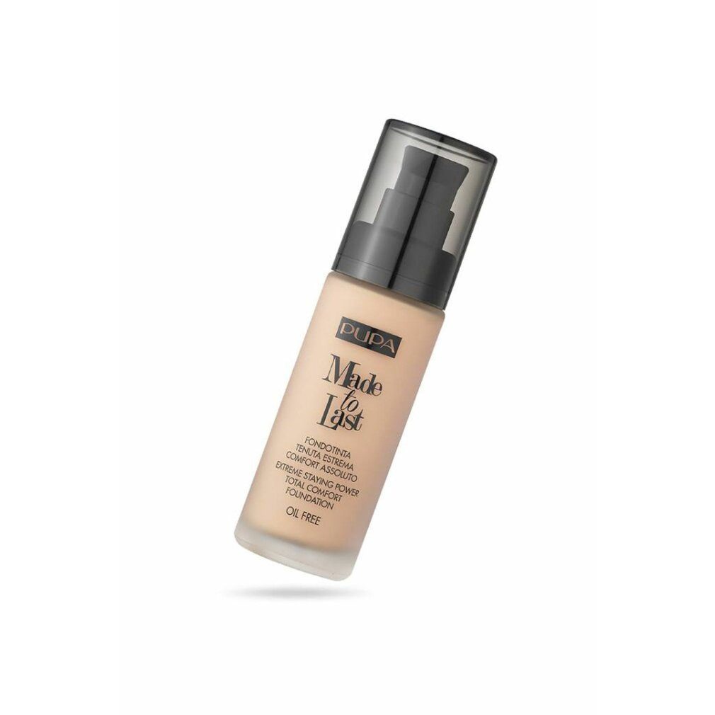 Pupa Foundation Made To Last Total Comfort Foundation 020 SPF10, 30ml