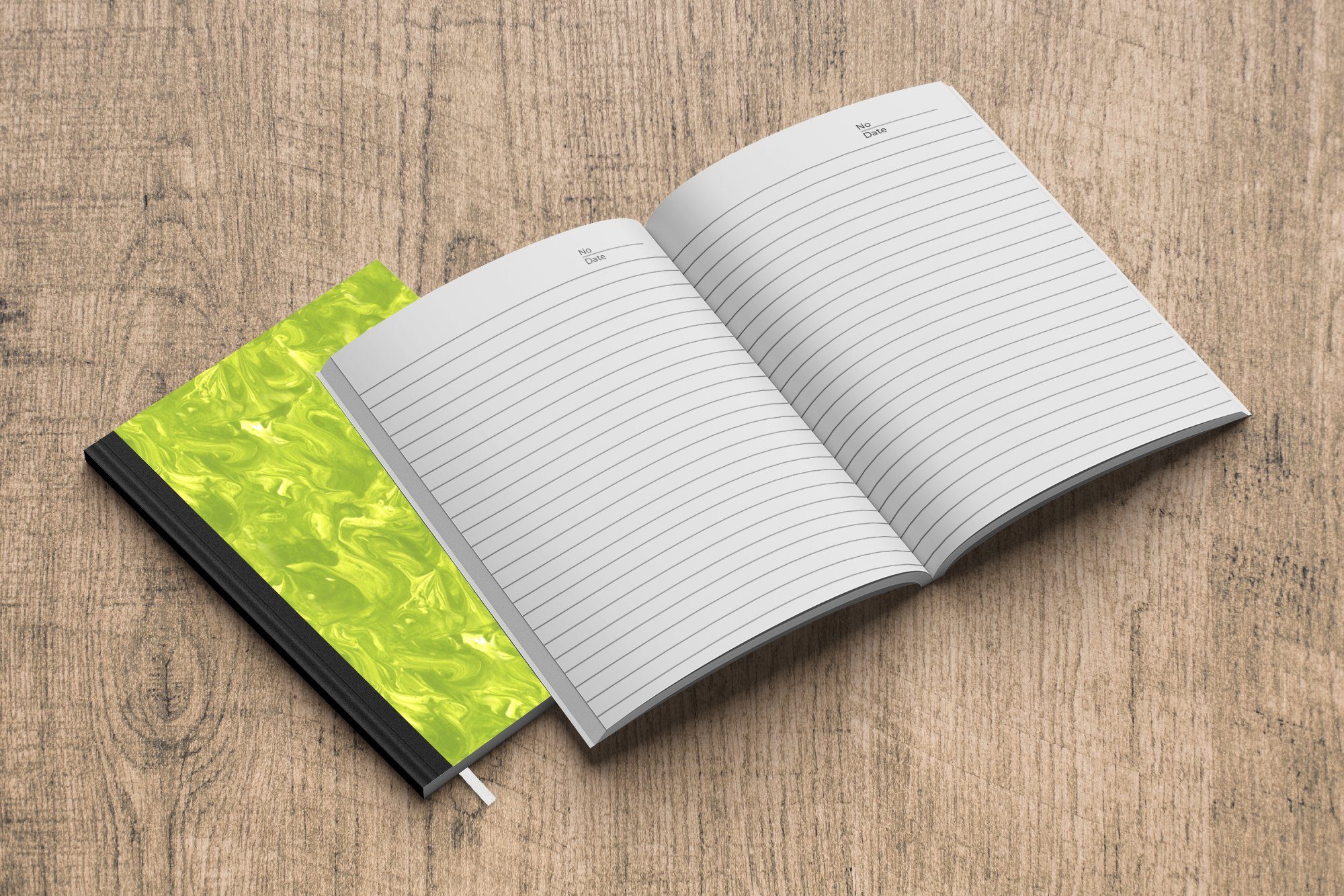 Journal, - Haushaltsbuch - Notizheft, Tagebuch, - Merkzettel, Grün A5, Marmor Design, Notizbuch MuchoWow Farbe 98 Seiten,