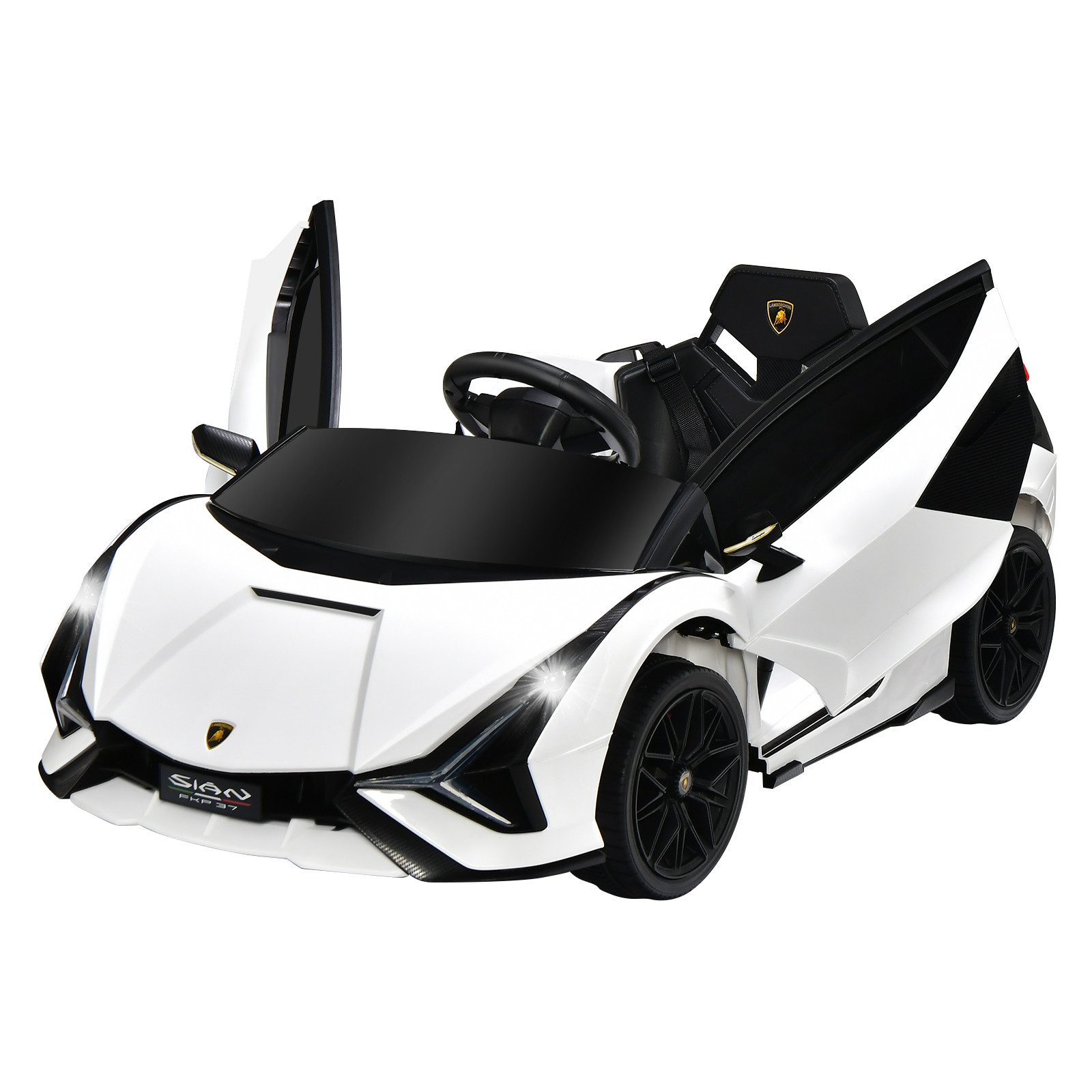 COSTWAY Elektro-Kinderauto 12V Lamborghini, 3-5km/h