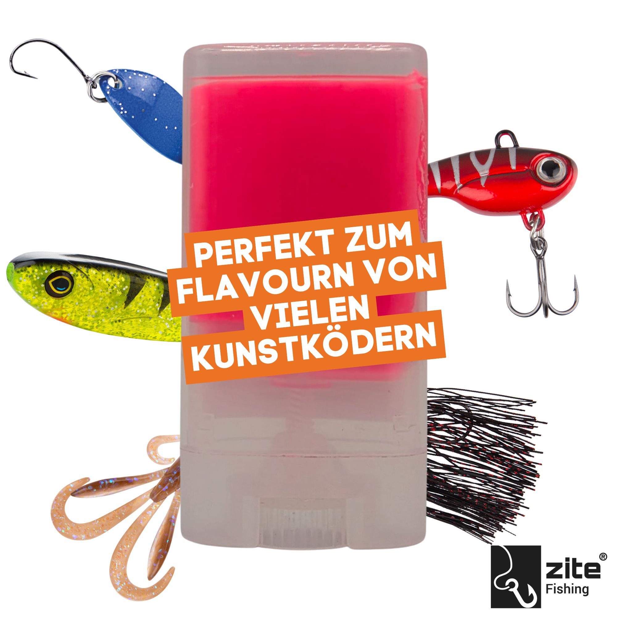 Zite Kunstköder Flave Boost Stick 4 Farben & Aromen Lockstoff-Stift für Zubehör