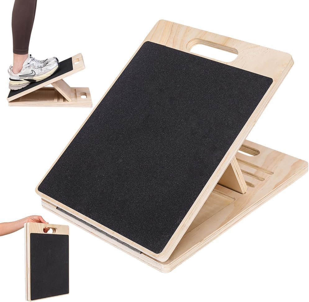 Balanceboard Wadendehner Schrägbrett Holz Einstellbar Dehnungsbrett Balance
