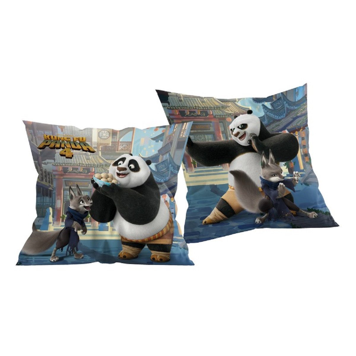Kung Fu Panda Dekokissen Kuschelkissen (1 Stk) 40 x 40 cm aus Polyester