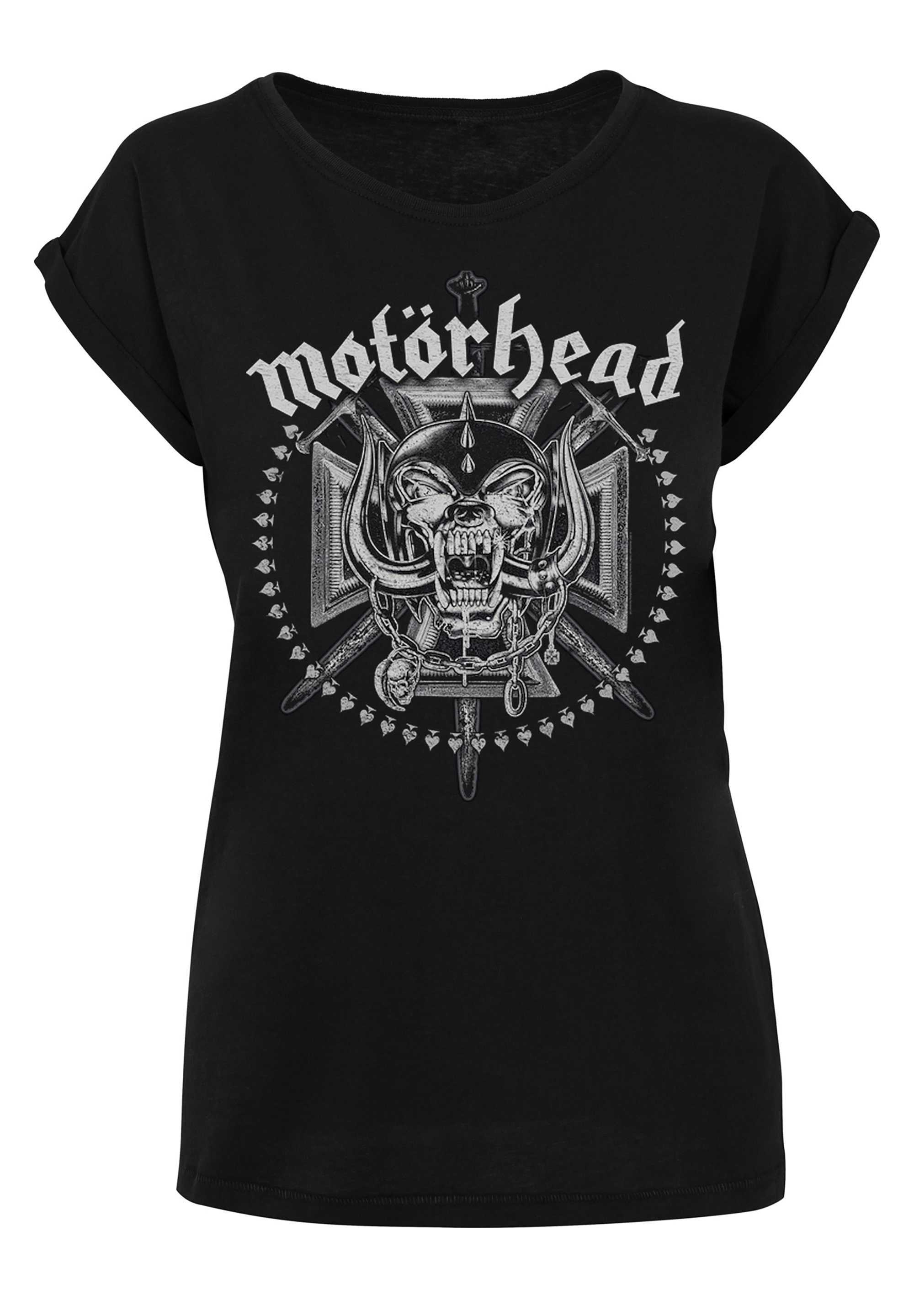 F4NT4STIC T-Shirt »Motorhead Iron Cross Sword - Premium Rock Band Musik  Merch«