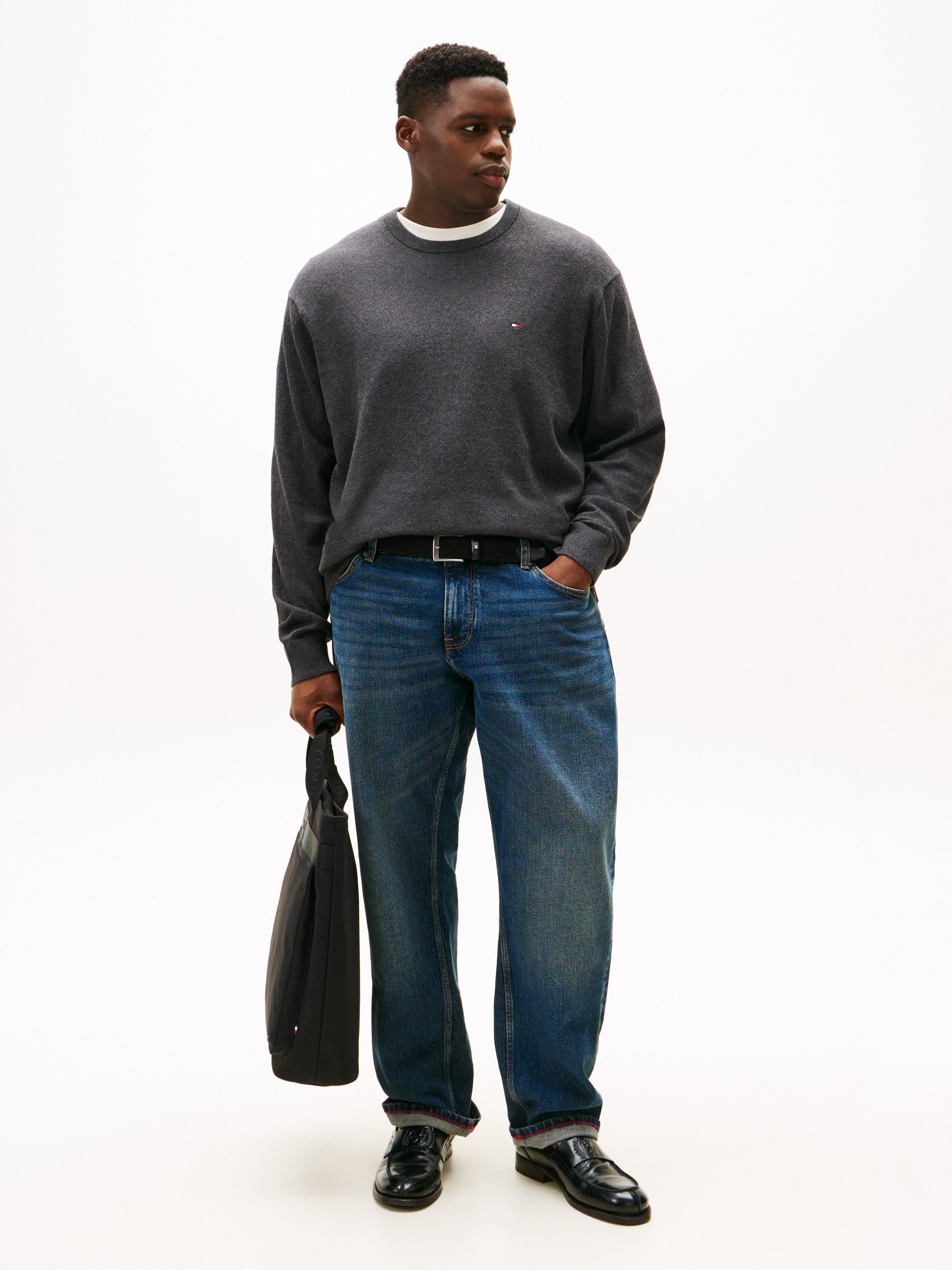 Tommy Hilfiger Big & Tall Rundhalspullover BT-PIMA ORG CTN CASHMERE CN-B