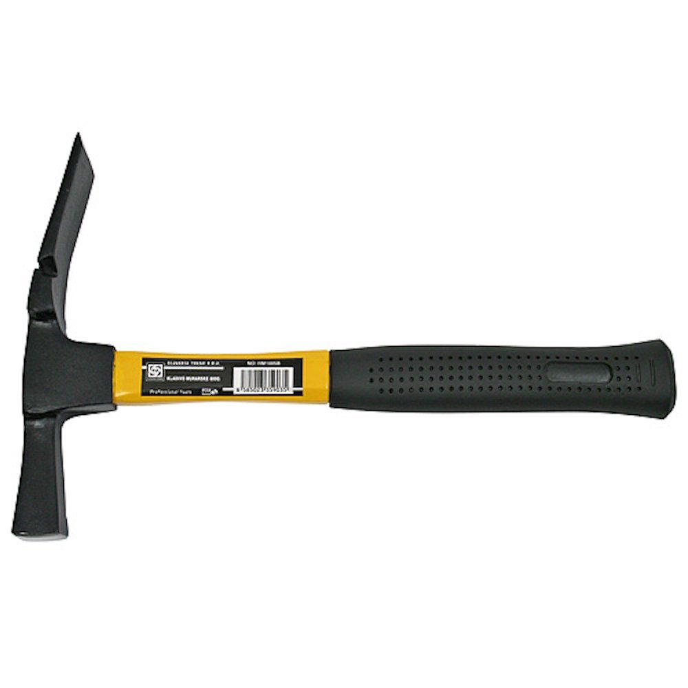 PROREGAL® Hammer Maurerhammer 0,6 kg Metallstiel mit Gummigriff