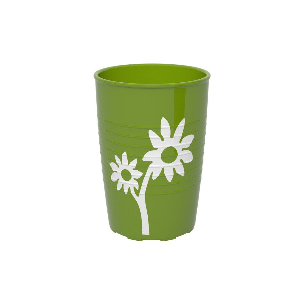 Ornamin Schnabelbecher Becher mit Antirutsch-Trick Blume, Trinkhilfe l Trinkbecher l Pflegebecher l Alltagshilfe l Mehrwegbecher