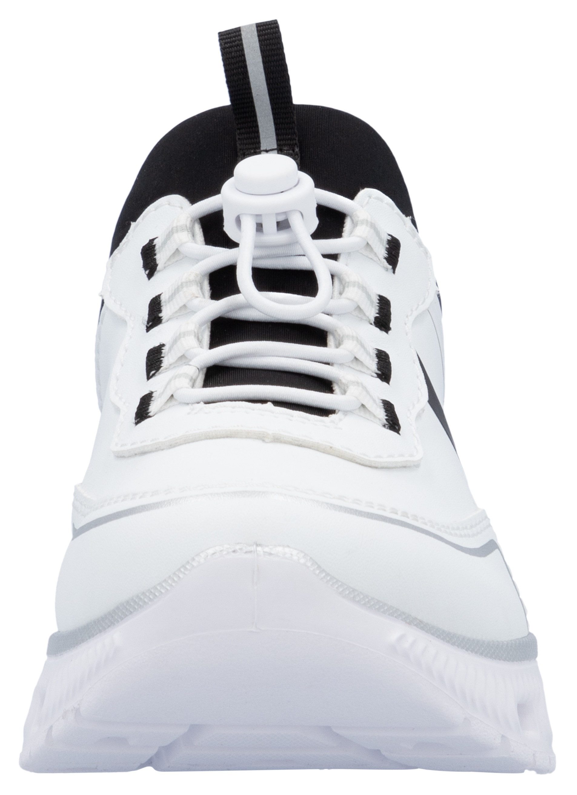 Rieker Edina Slip-On Sneaker Chunky Slipper, Freizeitschuh in veganer Verarbeitung – Bild 4 von 5
