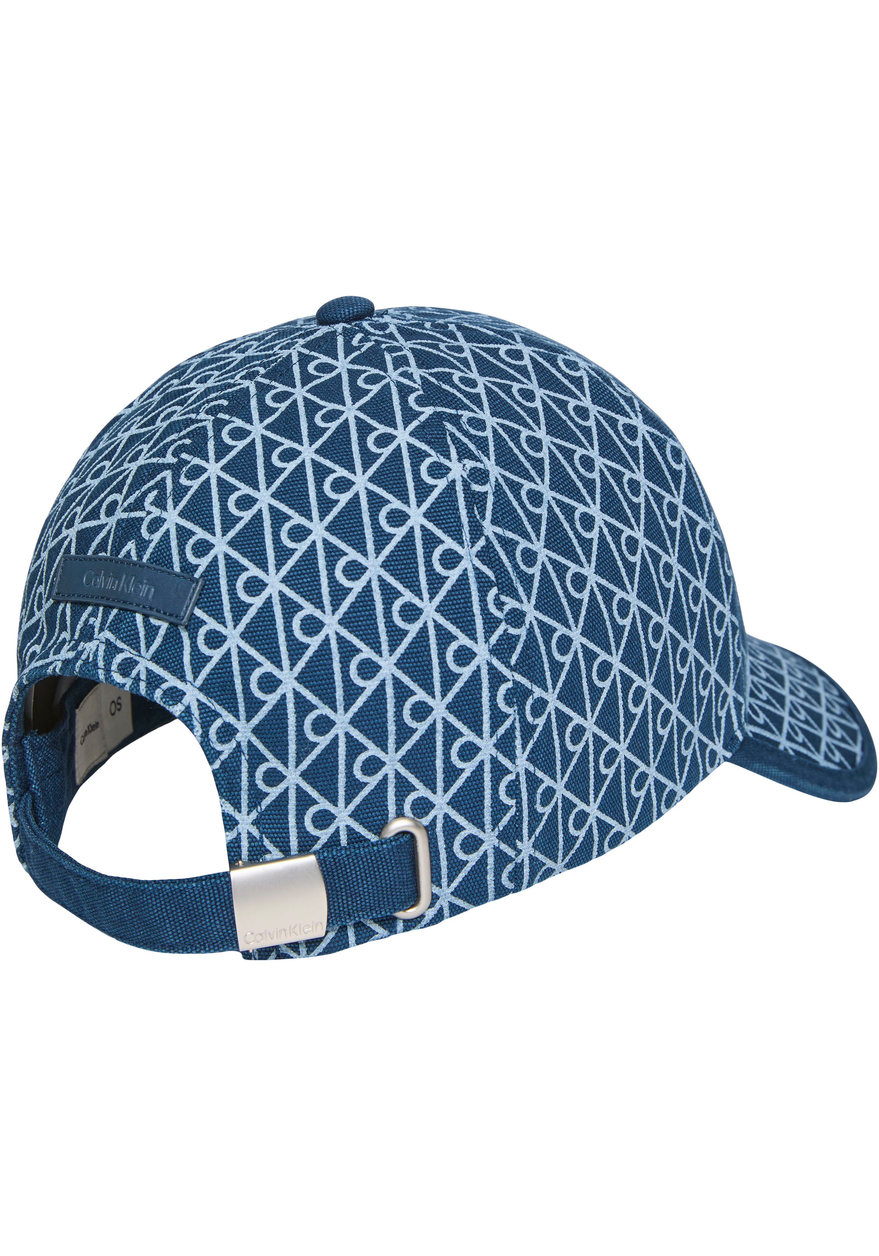 Calvin Klein Baseball Cap EMBLEM PRINT w LEATHER PATCH CAP Mit festem Schirm