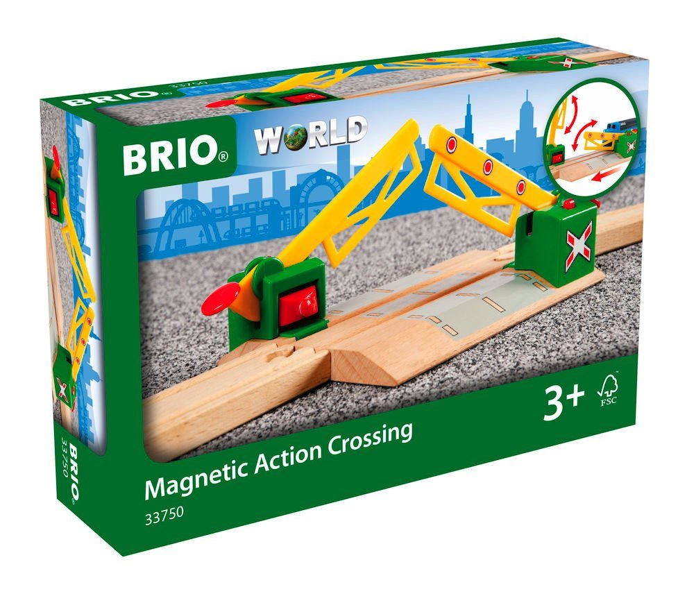 BRIO® Spielzeugeisenbahn-Schiene World Eisenbahn Zubehör Magnetische Kreuzung 33750