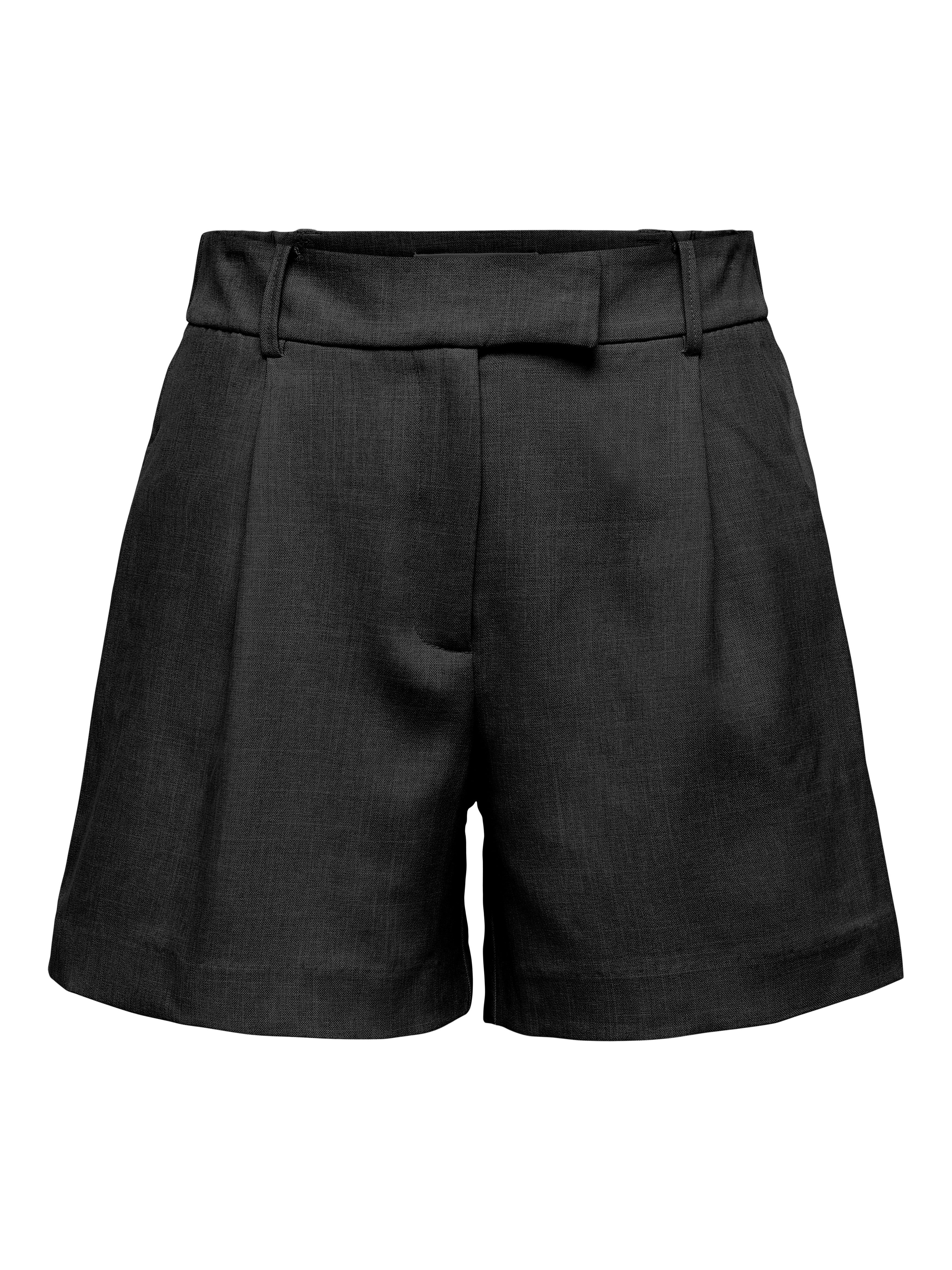 ONLY Shorts ONLLINDA – Shorts mit hoher Taille und weitem Beinschnitt Materialmix, High Waist