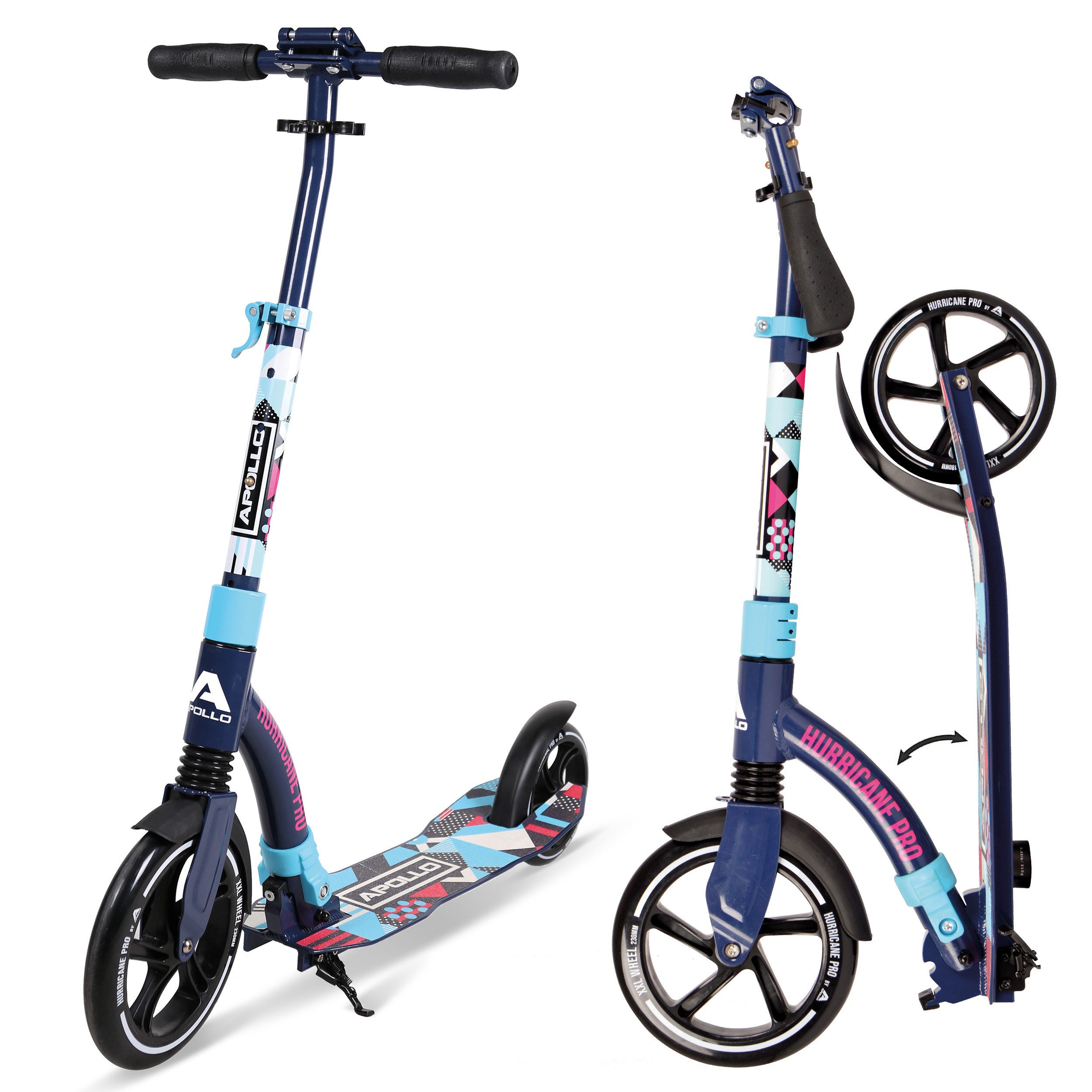 Cityroller City-Scooter Hurricane, Roller Erwachsene, Cityroller Kinder