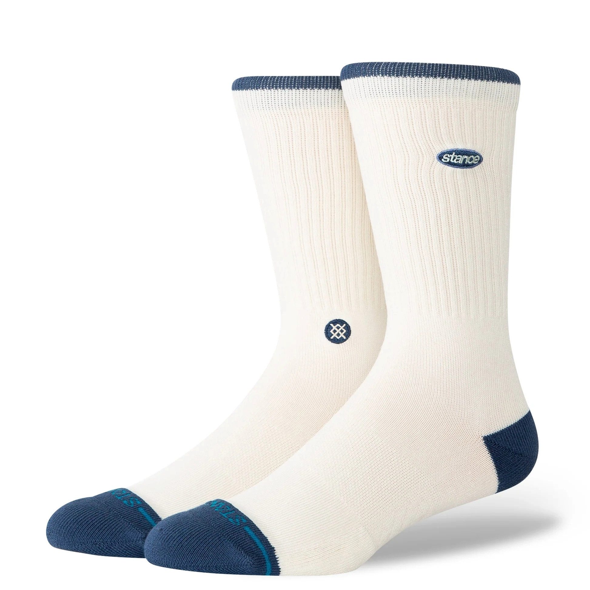 Stance Socken Tagessocke Crew Blurred (verstärkte Fersen- und Zehenpartie) beige