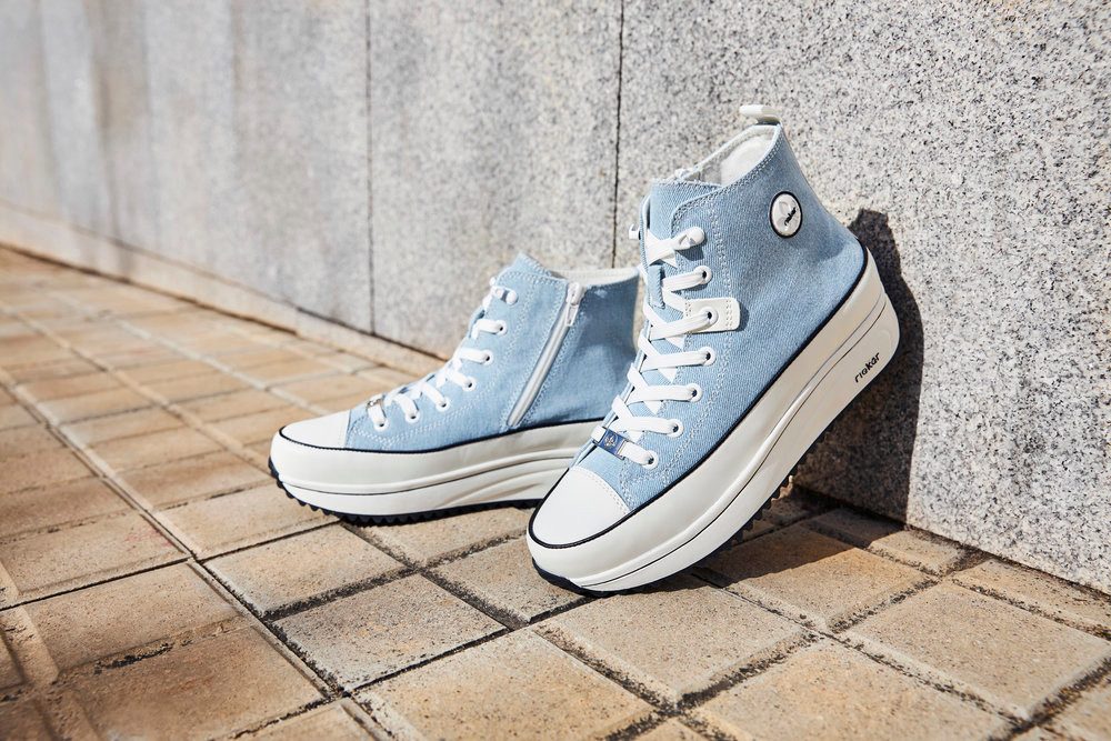 Rieker Plateausneaker High Top-Sneaker, Schnürboots in bequemer Form günstig online kaufen