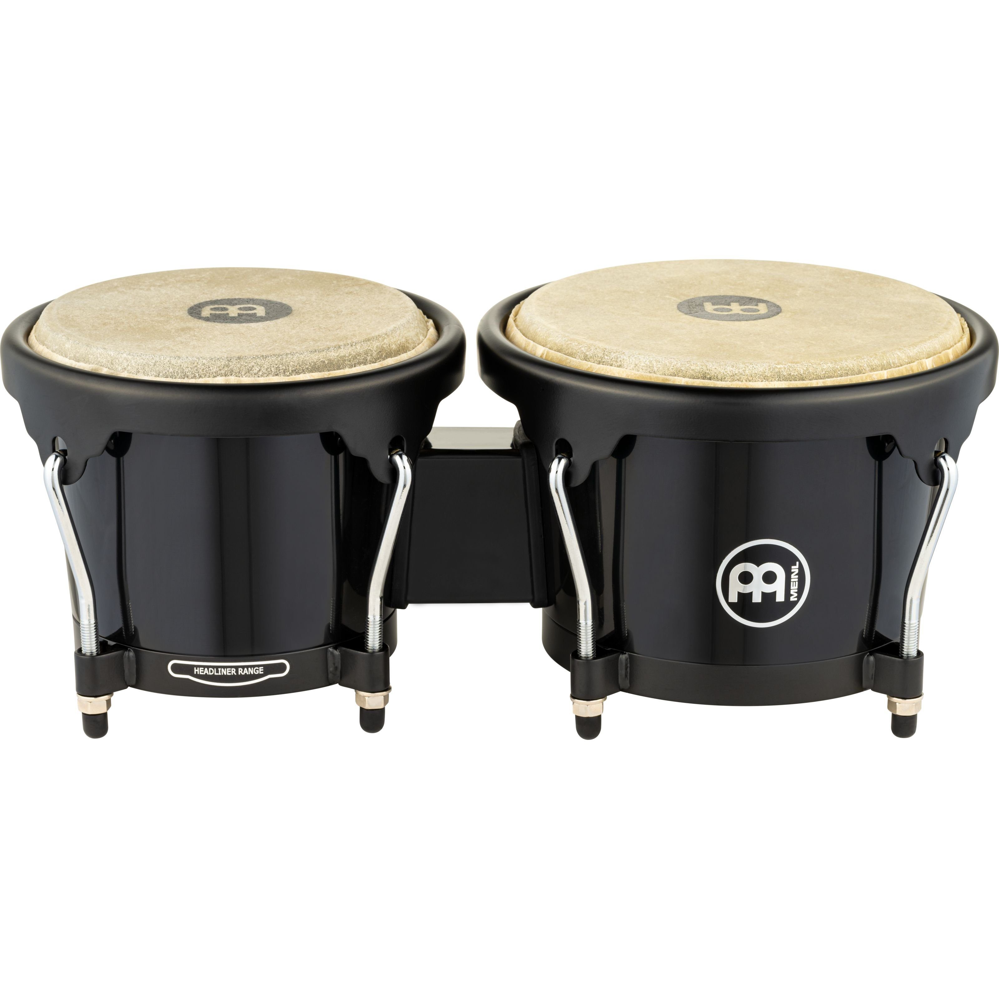 Meinl Percussion Bongo,Headliner Bongos HB50BK Black Black HW, Percussion, Bongos, Headliner Bongos HB50BK, Black, Black HW - Bongo
