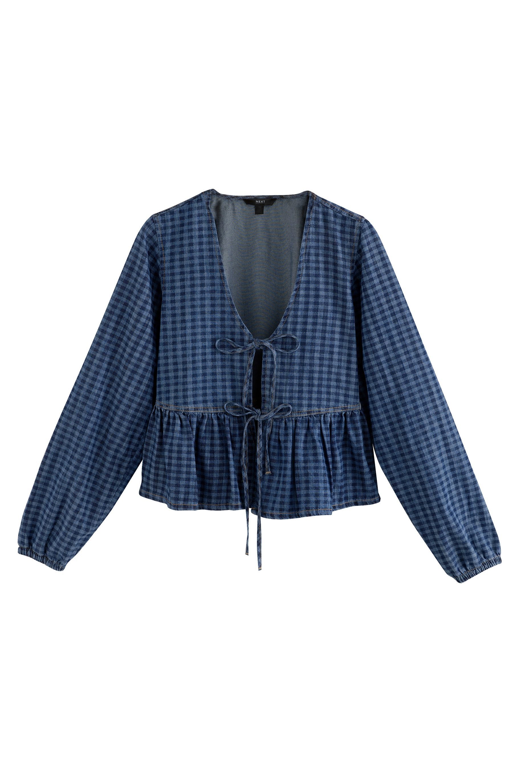 Next Langarmbluse Button-down-Bluse aus 100 % Baumwolle günstig online kaufen
