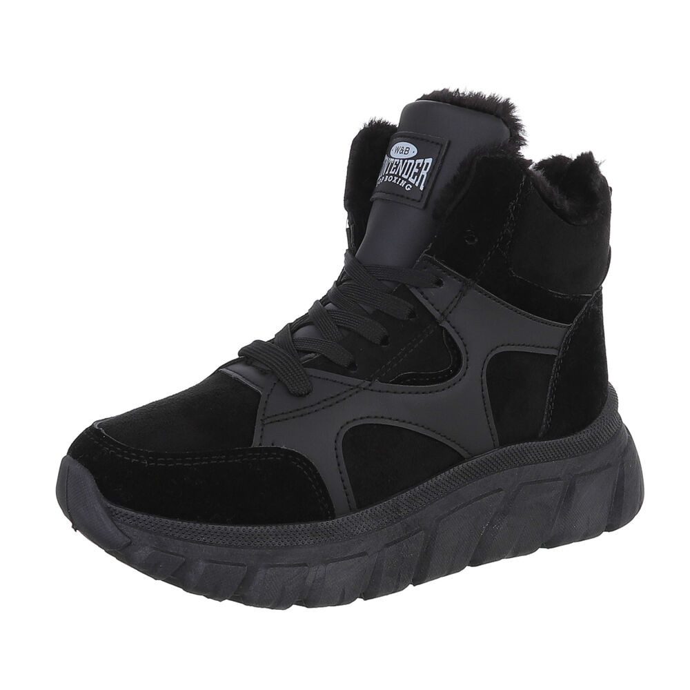 Damen High-Top Freizeit Schnürstiefelette