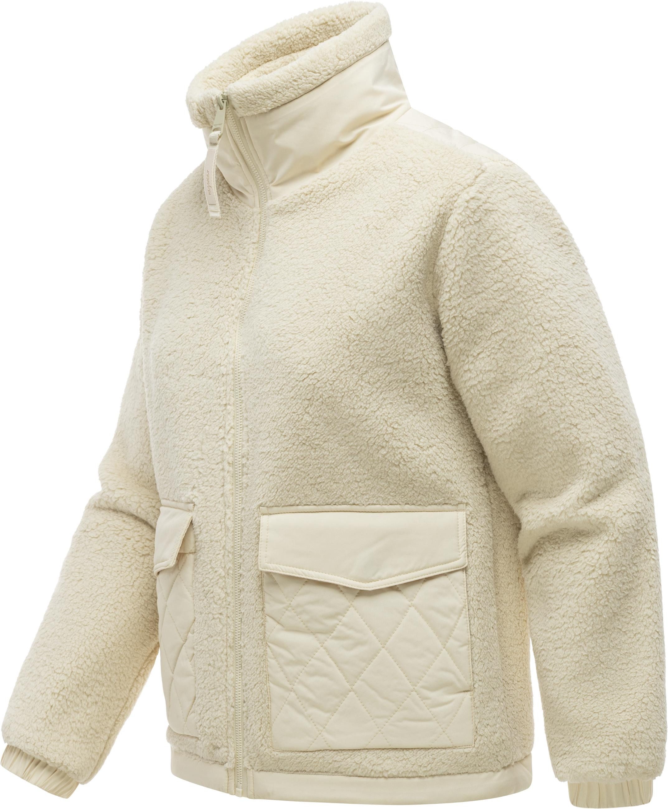 Ragwear Plüschjacke Arctika Y Übergangsjacke im Teddy-Stepp-Materialmix, ultraleicht und winddicht – Bild 2 von 4