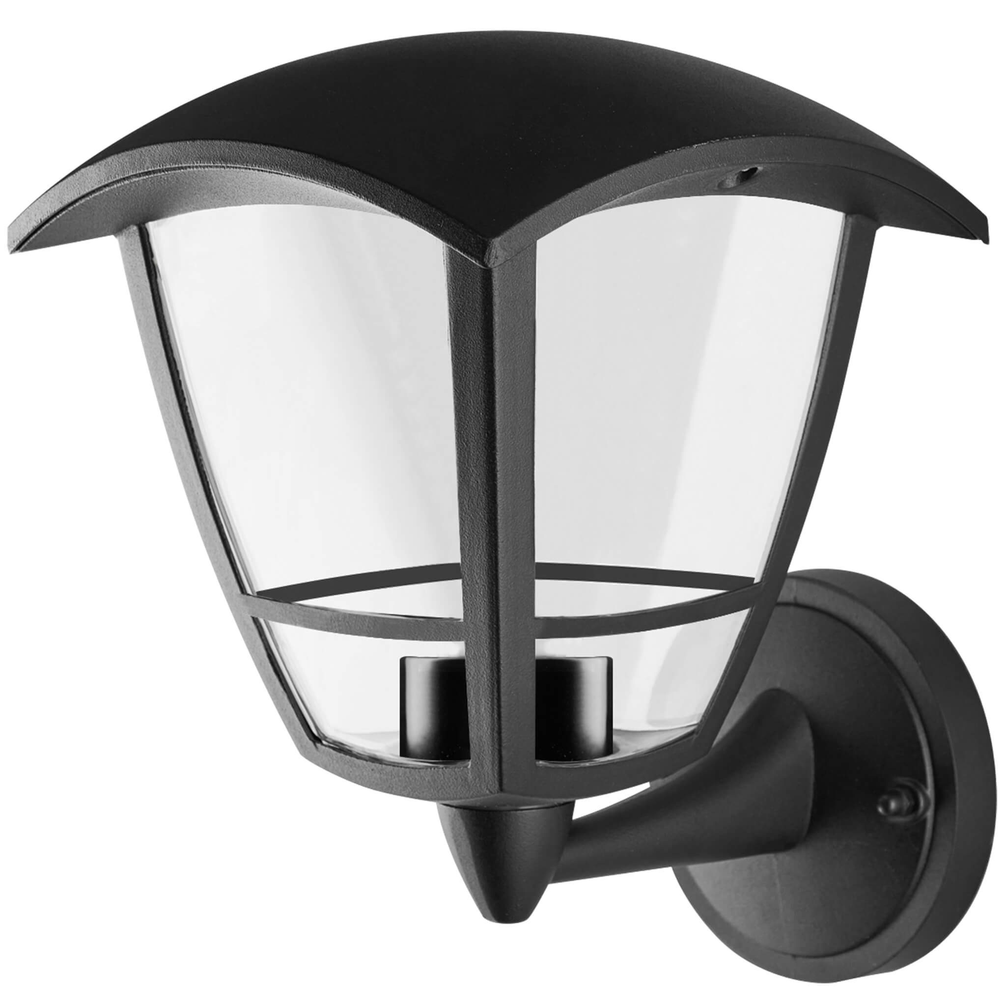 SEGULA Außen-Wandleuchte Outdoor MODERN schwarz, ohne Leuchtmittel, Modernes Design, Edelstahl/Glas klar, schwarz, ohne Leuchtmittel