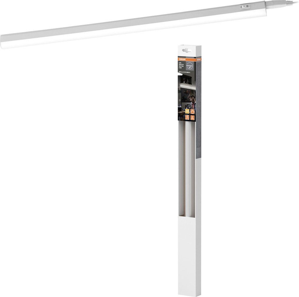 Osram Lichtleiste Osram LED Lichtleiste Switch Batten 60 cm 8 Watt, Inkl. Leuchtmittel, Nicht dimmbar ohne Bewegungsmelder