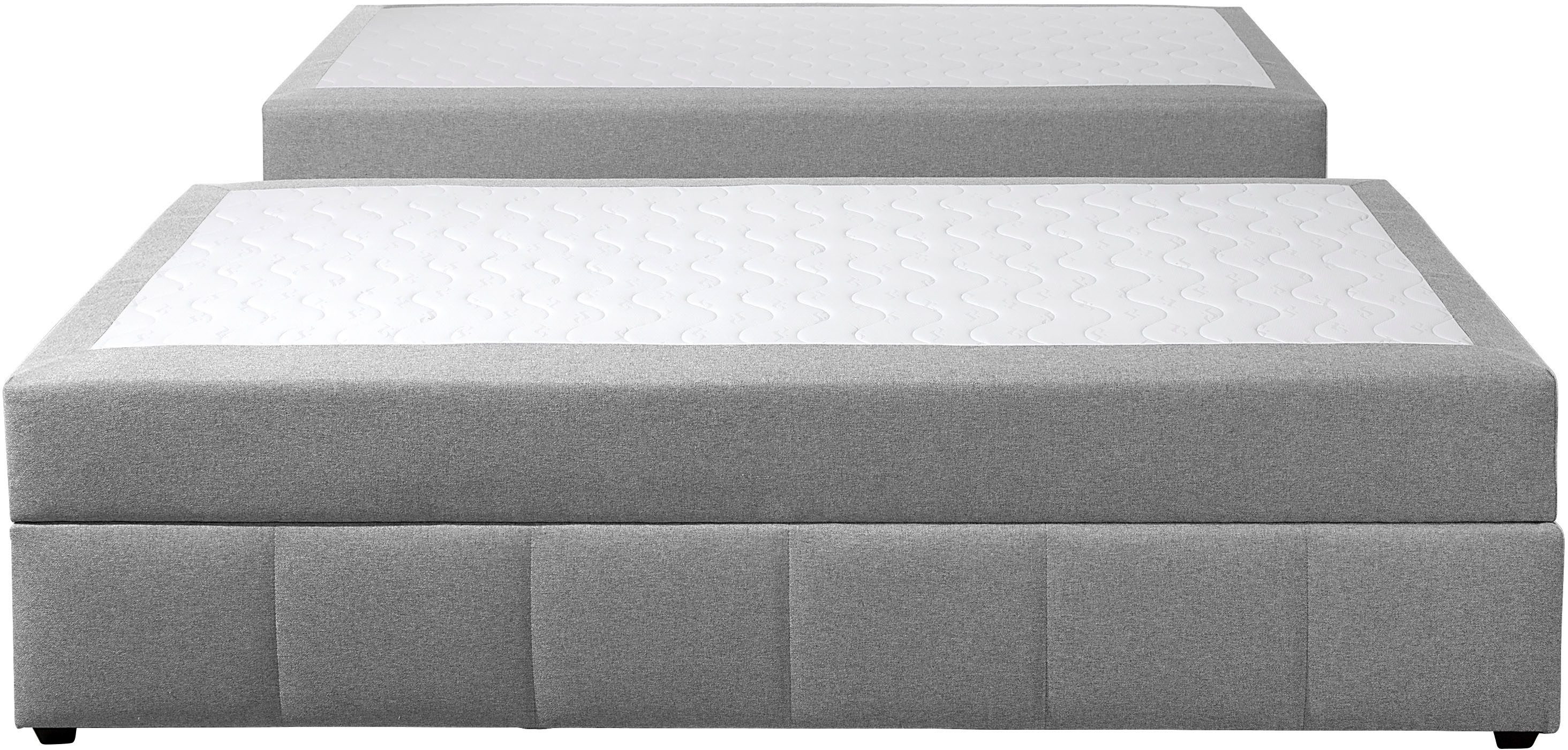 Home affaire Boxbett Niemes inkl. Bettkasten und Topper, auch in Überlänge erhältlich, Boxbett ohne Kopfteil, inkl. Topper – Bild 4 von 5