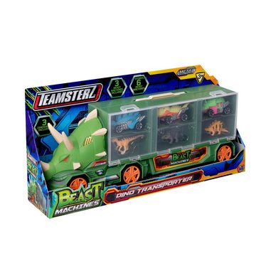 HTI Spielzeug-Transporter Teamsterz Dino Transporter inkl 3 Beast Machines Rennautos, plus 3 Dino-Figuren