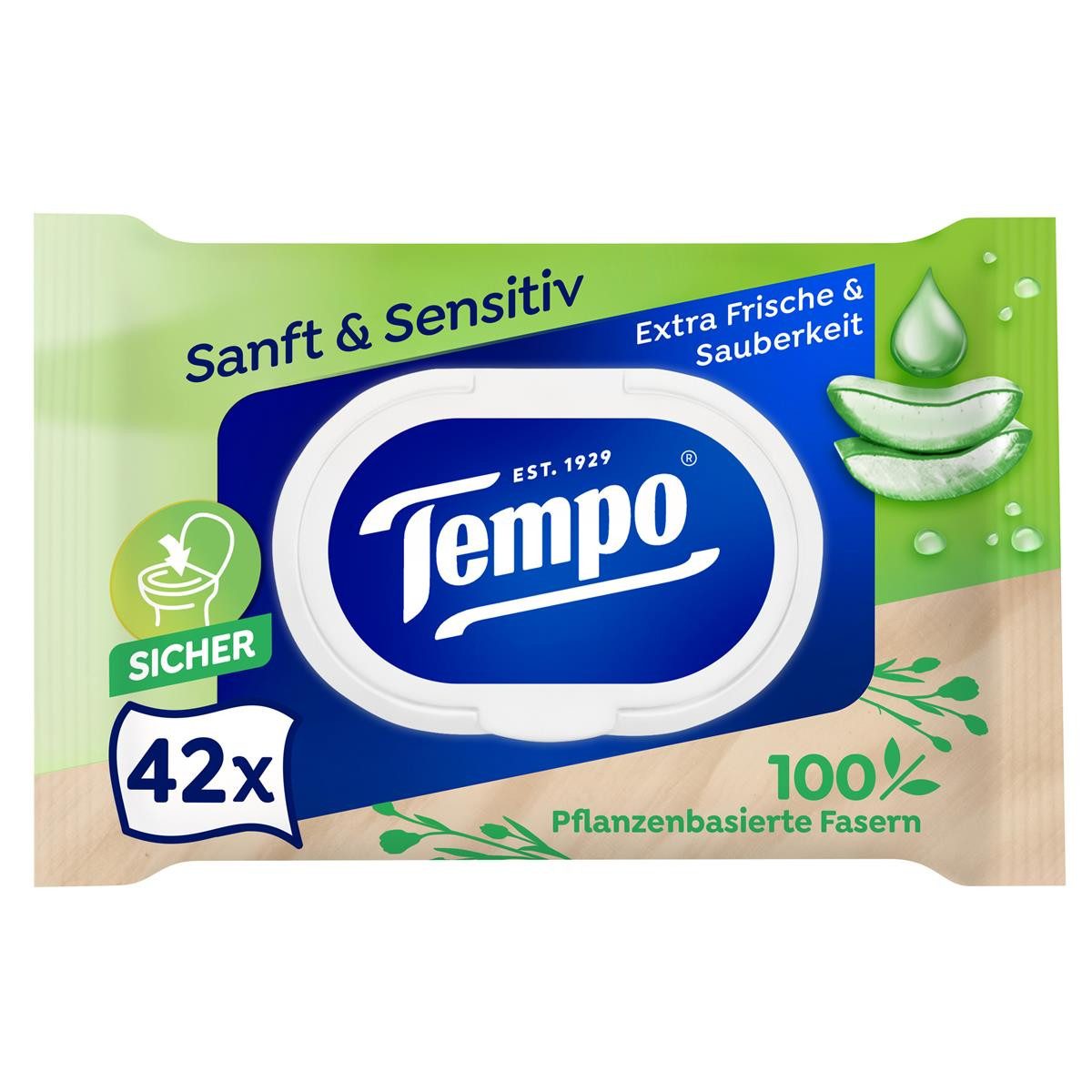 TEMPO Drucker- und Kopierpapier Tempo 836194 Tempo sanft&sensitive Aloe – Bild 2 von 3