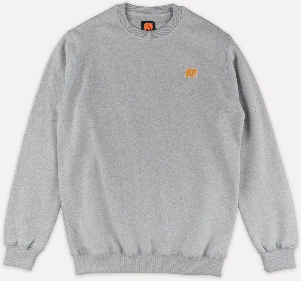 Trendsplant Rundhalspullover Organic Essential Sweater Heather Grey