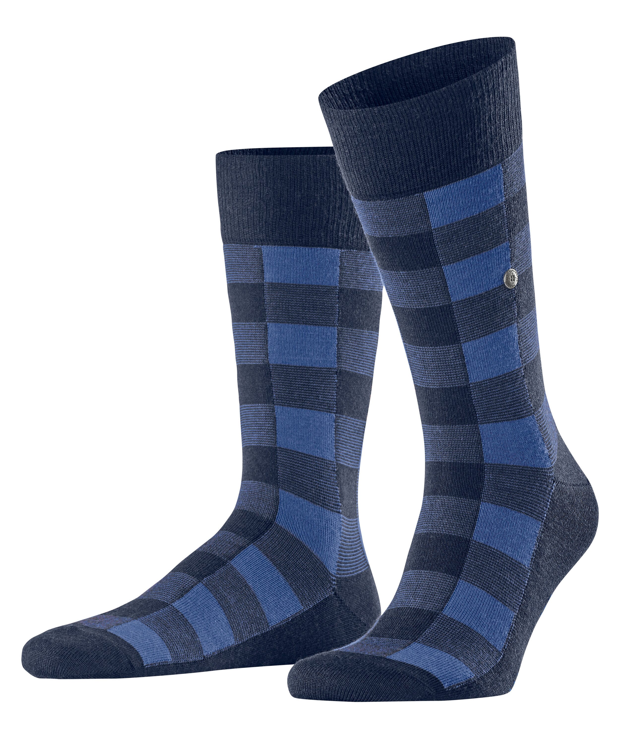 Burlington Socken Buffalo Check Einheitsgröße 40-46, wärmende Wollmischung, Holzfäller-Karo