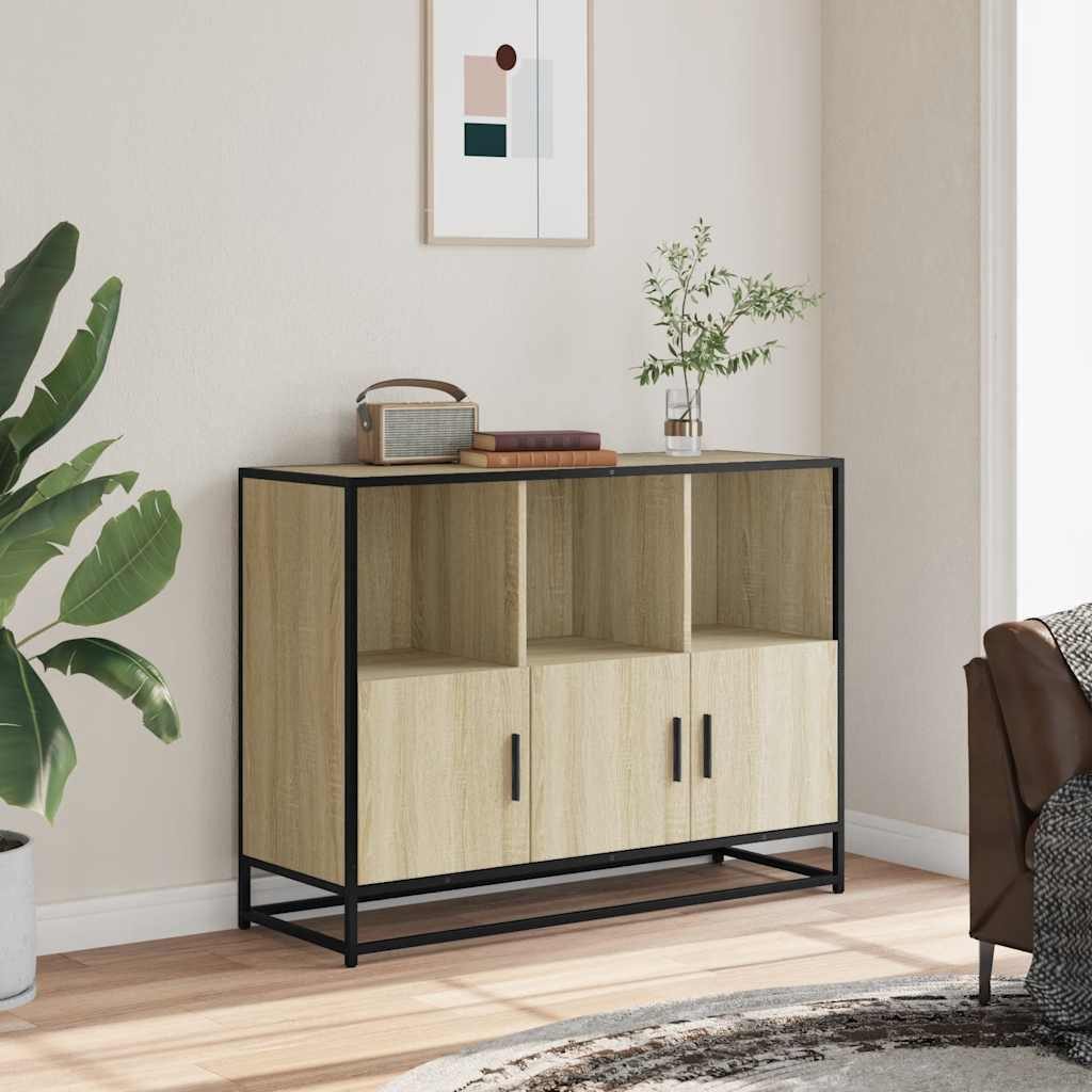 vidaXL Sideboard Sideboard Sonoma-Eiche 100x35x76 cm günstig online kaufen