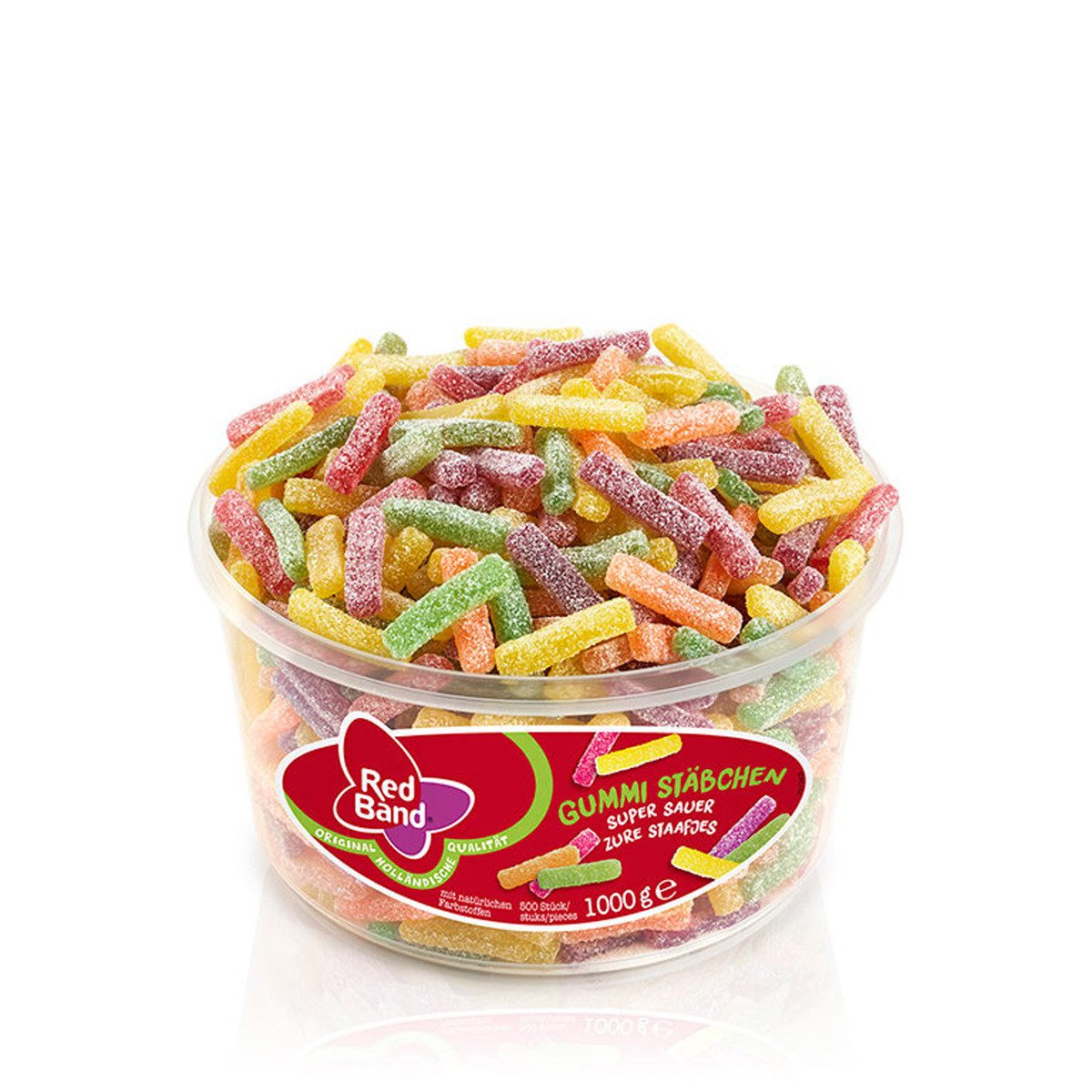Red Band Süßigkeit, Red Band Gummi Stäbchen extrasaure gezuckertes Fruchtgummi 1000g