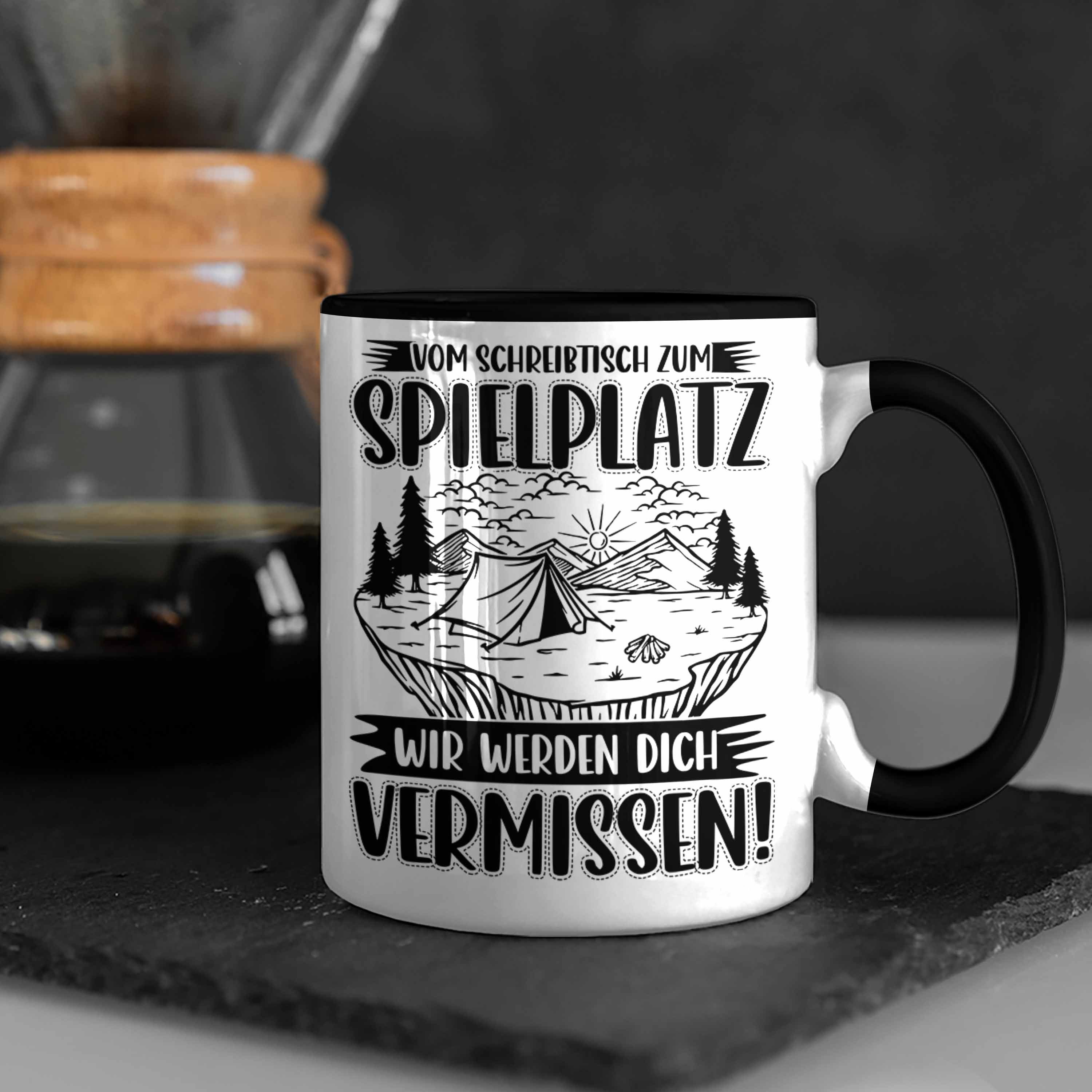 Abschied Kollegi Tasse Trendation Schwarz Mutterschutz Geschenk Tasse Kaffeetasse Mutterschutz