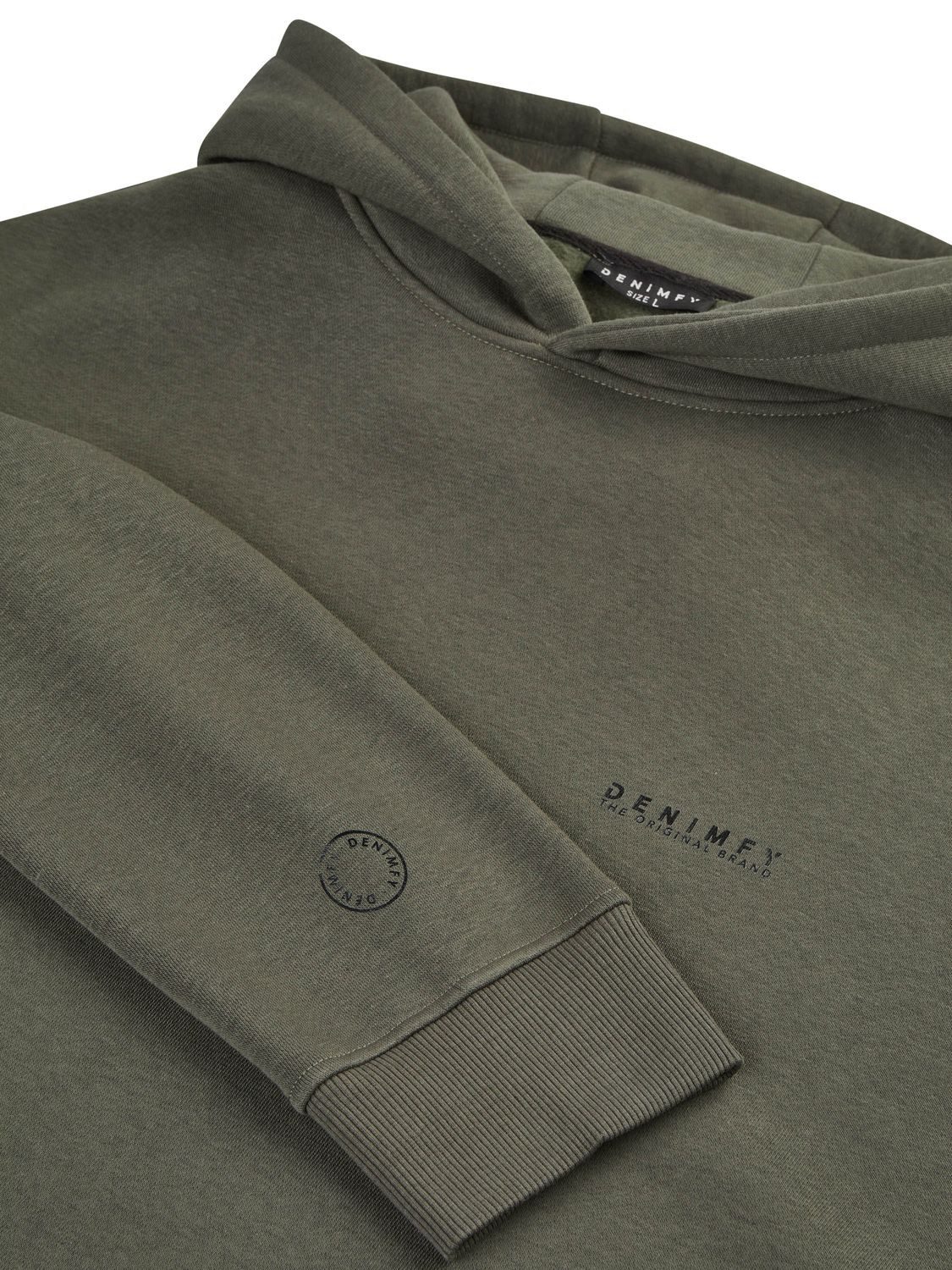 DENIMFY Kapuzenpullover Herren Hoodie DFMaxim Oversize Fit Sweatshirt mir Kängurutasche – Bild 4 von 4