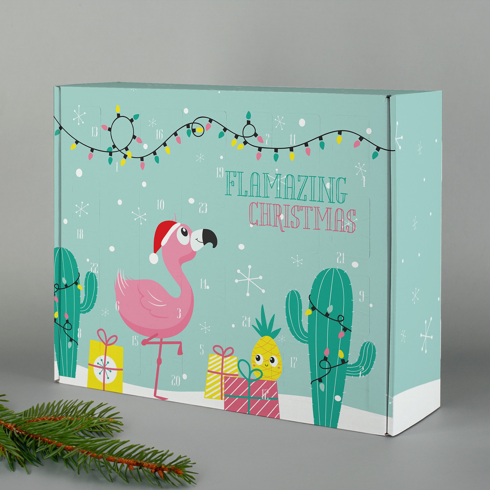 Herz & Heim befüllbarer Adventskalender mit festlichen Motiven zu Weihnachten - DIY Adventskalender, zum selbst Befüllen, aus stabiler Pappe – Bild 2 von 5