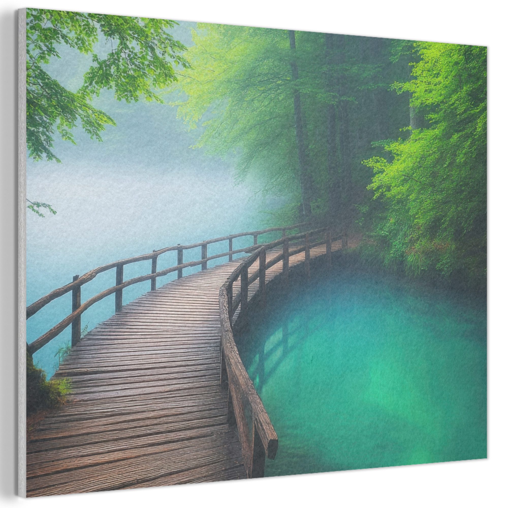 MuchoWow Gemälde Brücke - Wasser - günstig online kaufen