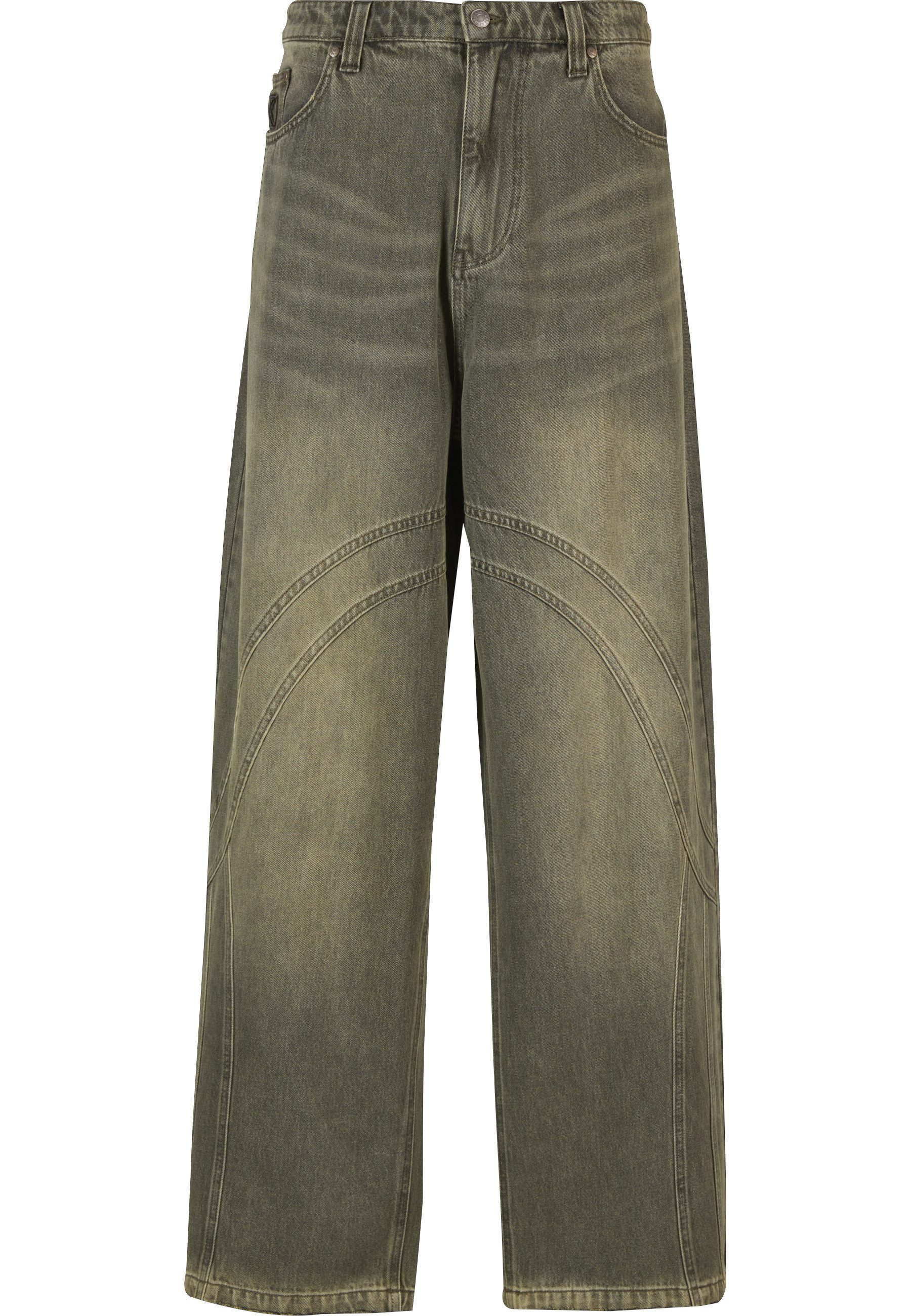 Karl Kani Bequeme Jeans Karl Kani Karl Kani OG Washed Wavy Seams Denim Baggy Pants