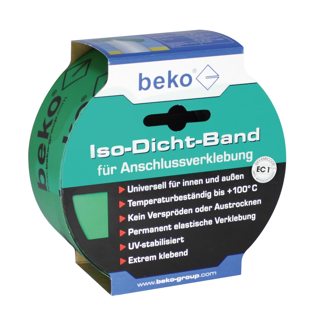 BEKO Dichtungsband Beko Iso-Dicht-Band 60 mm x 25 m GRÜN, für Anschlußverklebung