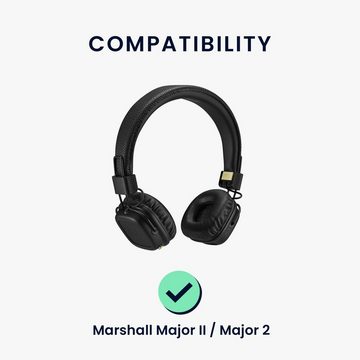 kwmobile 2x Ohr Polster für Marshall Major II / Major 2 Ohrpolster (Ohrpolster Kopfhörer - Kunstleder Polster für Over Ear Headphones)