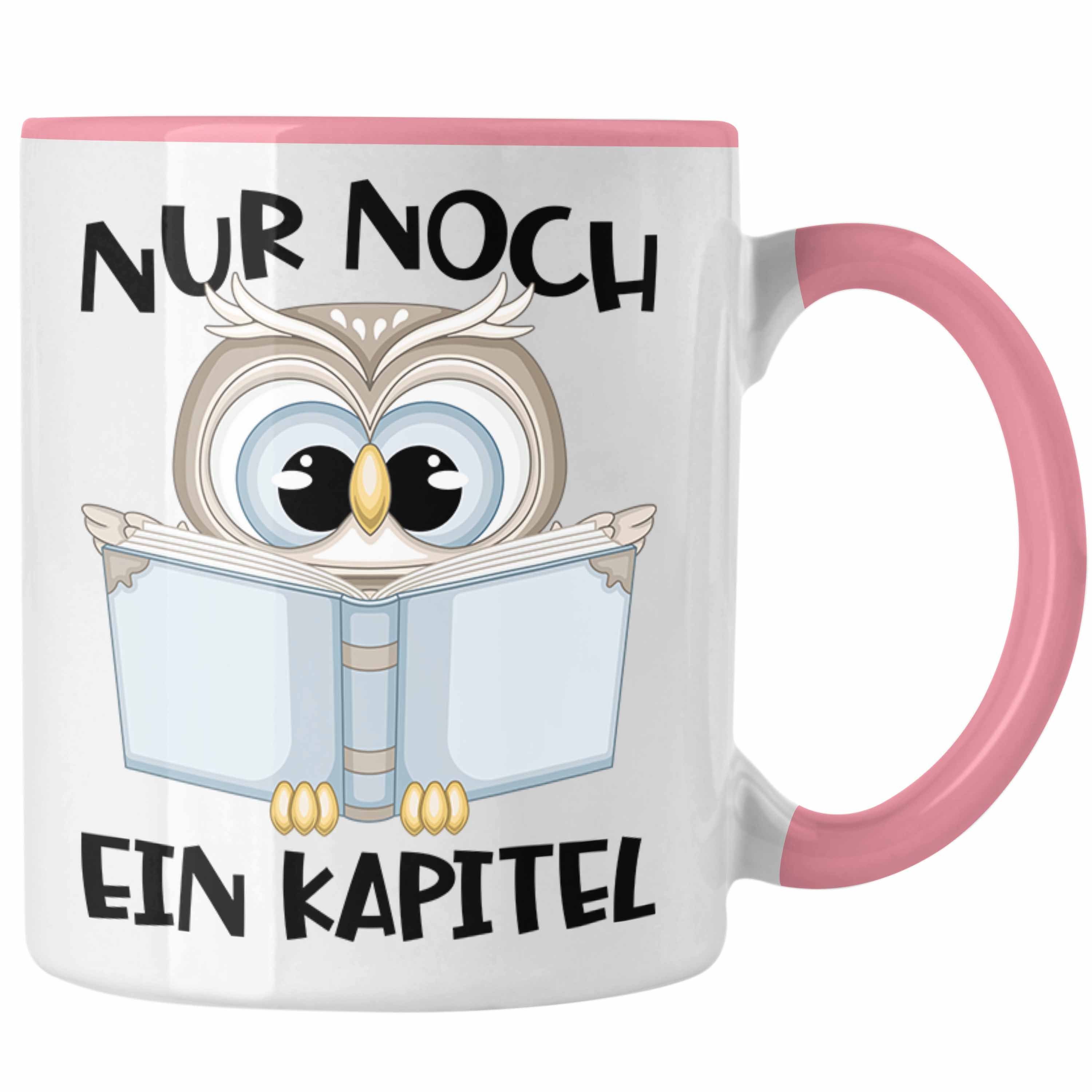 Trendation Tasse Trendation - Leseratte Geschenk Tasse Nur Noch Ein Kapitel Bücher Lese