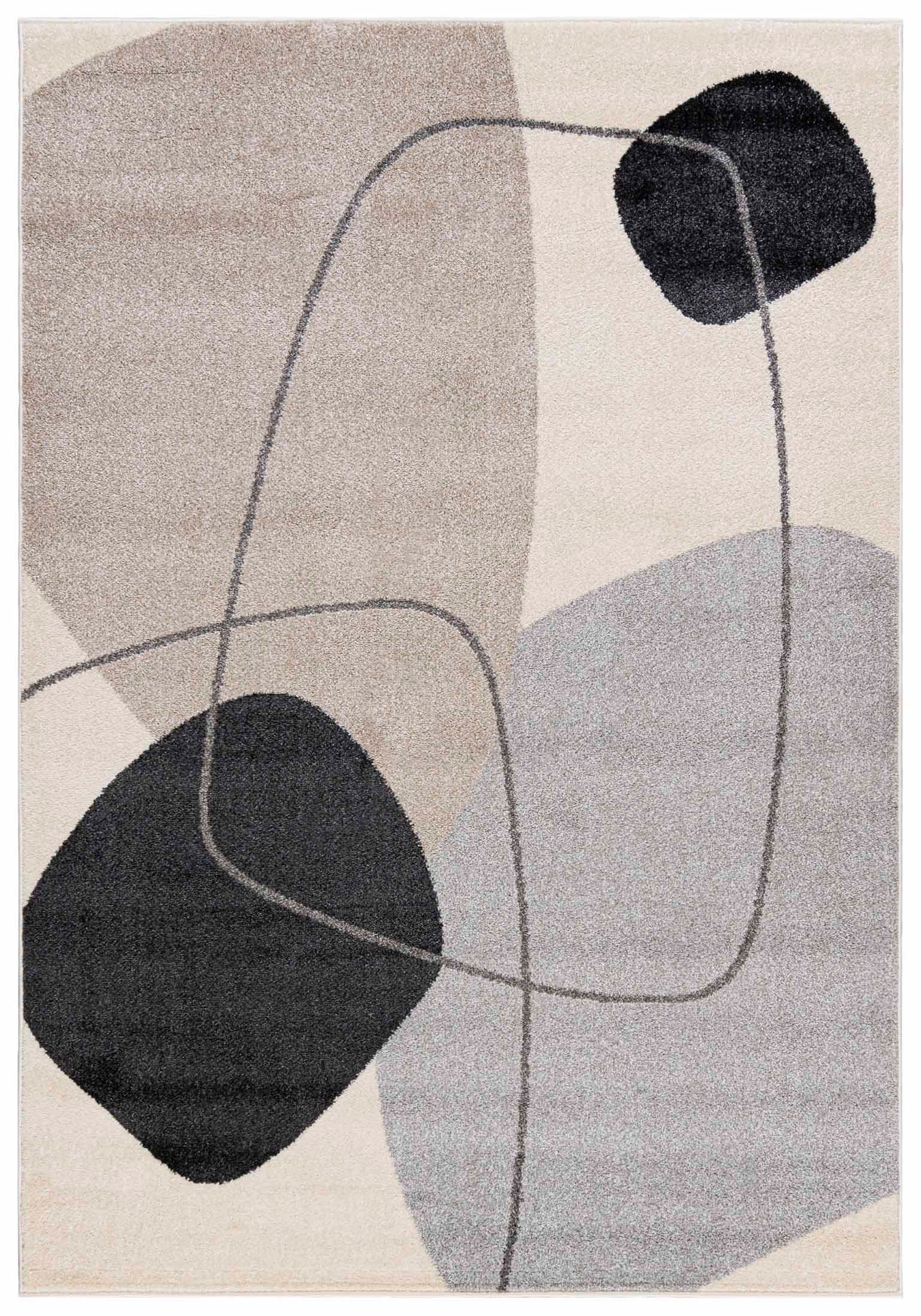 Mazovia Designteppich Modern Teppich Kurzflor Wohnzimmerteppich Japandi Sca günstig online kaufen