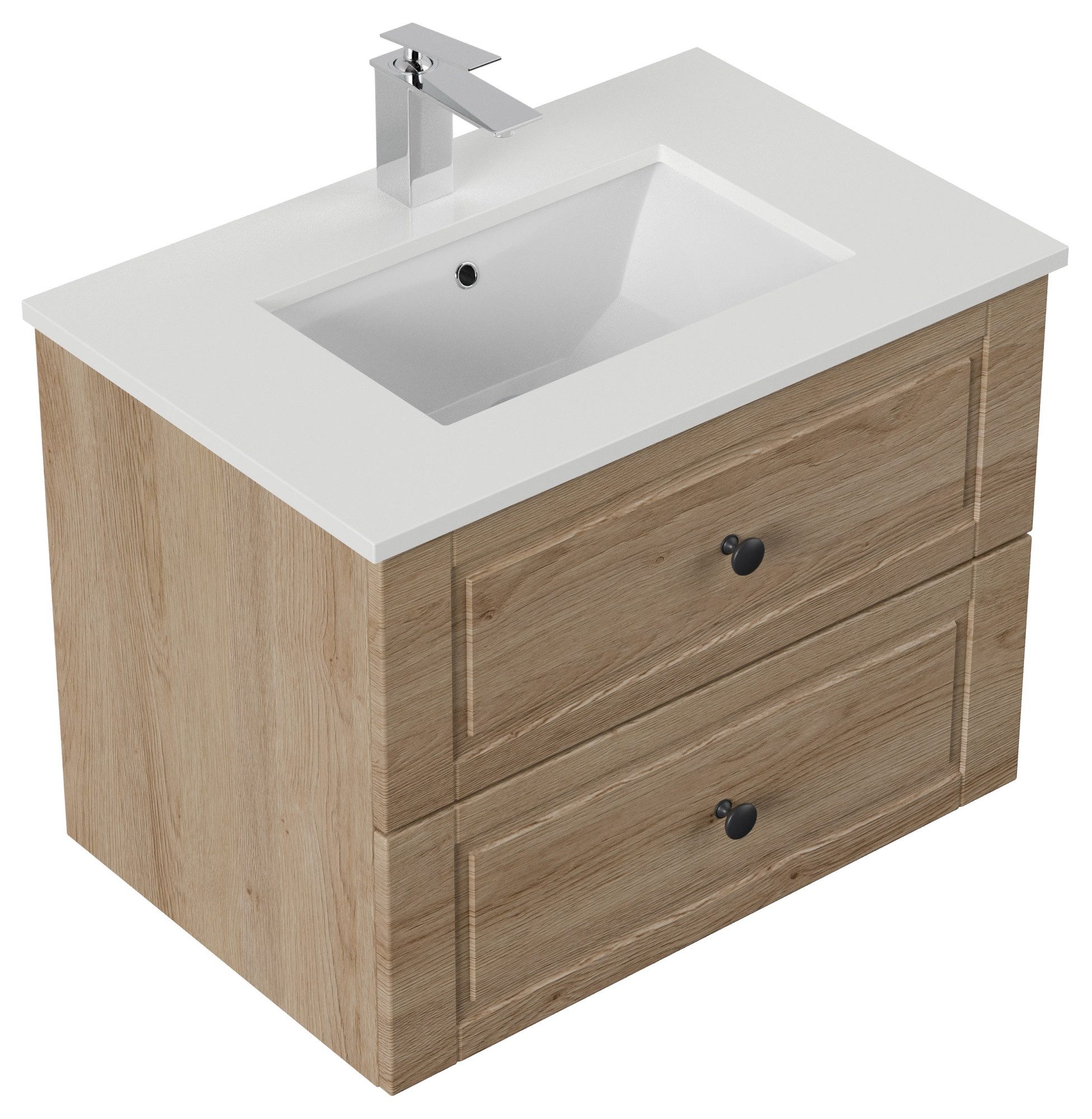 Magnolia Home Gäste WC Badmöbel Pico Slimline 40cm - Platzsparender Unterschrank Mit SoftClose