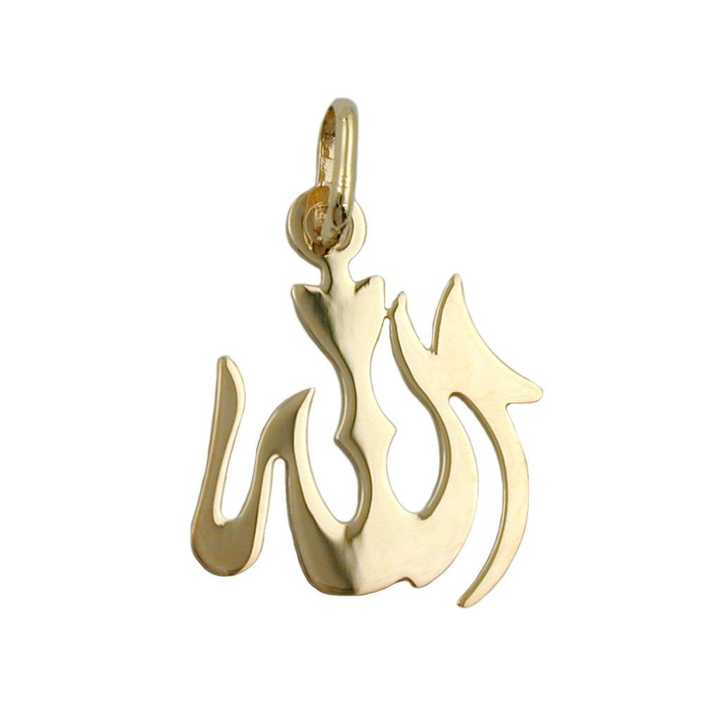 Schmuck Krone Kettenanhänger Anhänger, Allah, 14Kt GOLD, Gold 585 günstig online kaufen