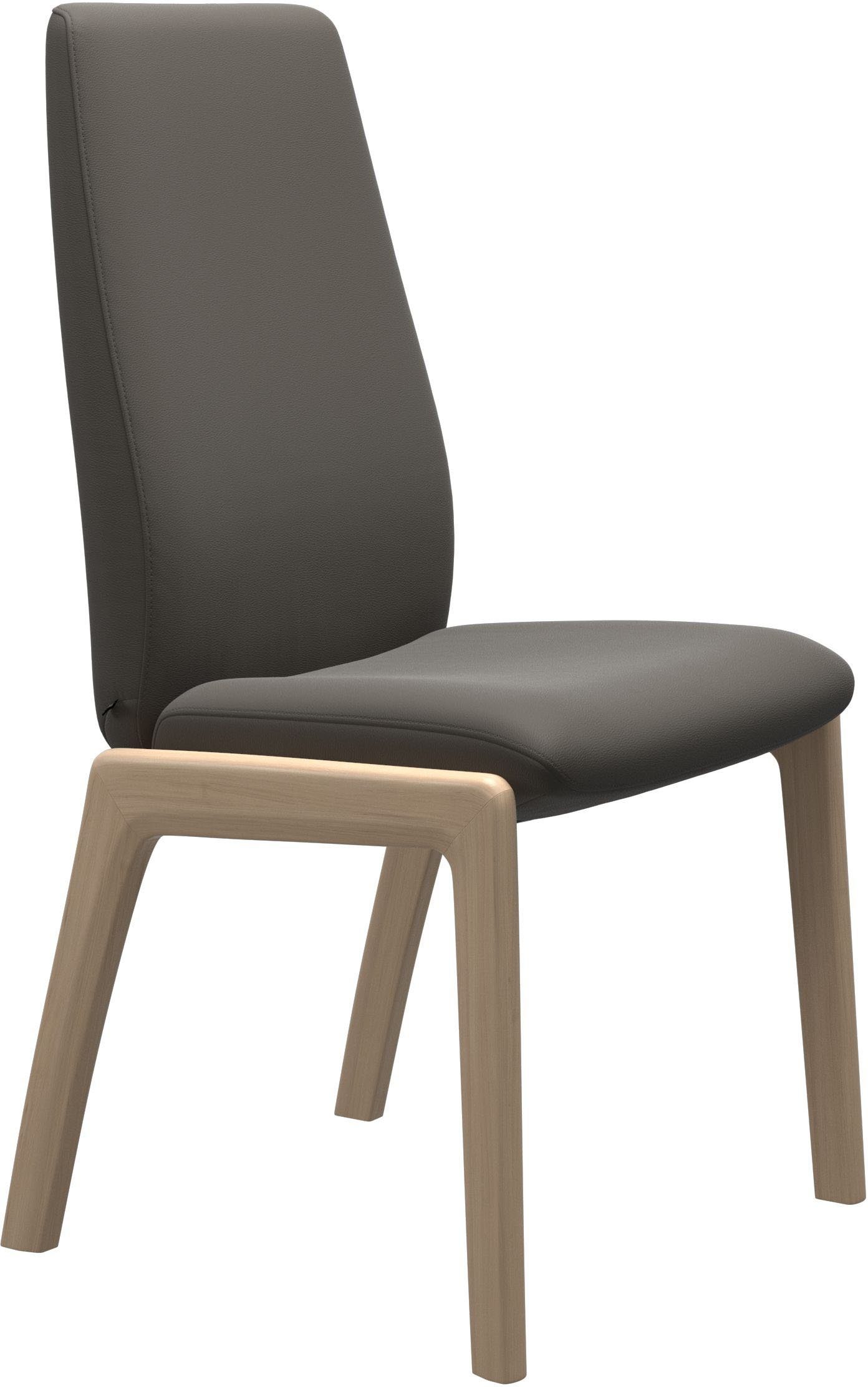 Polsterstuhl abgerundeten Stressless® L, Eiche Beinen Back, mit High Laurel, Größe in natur