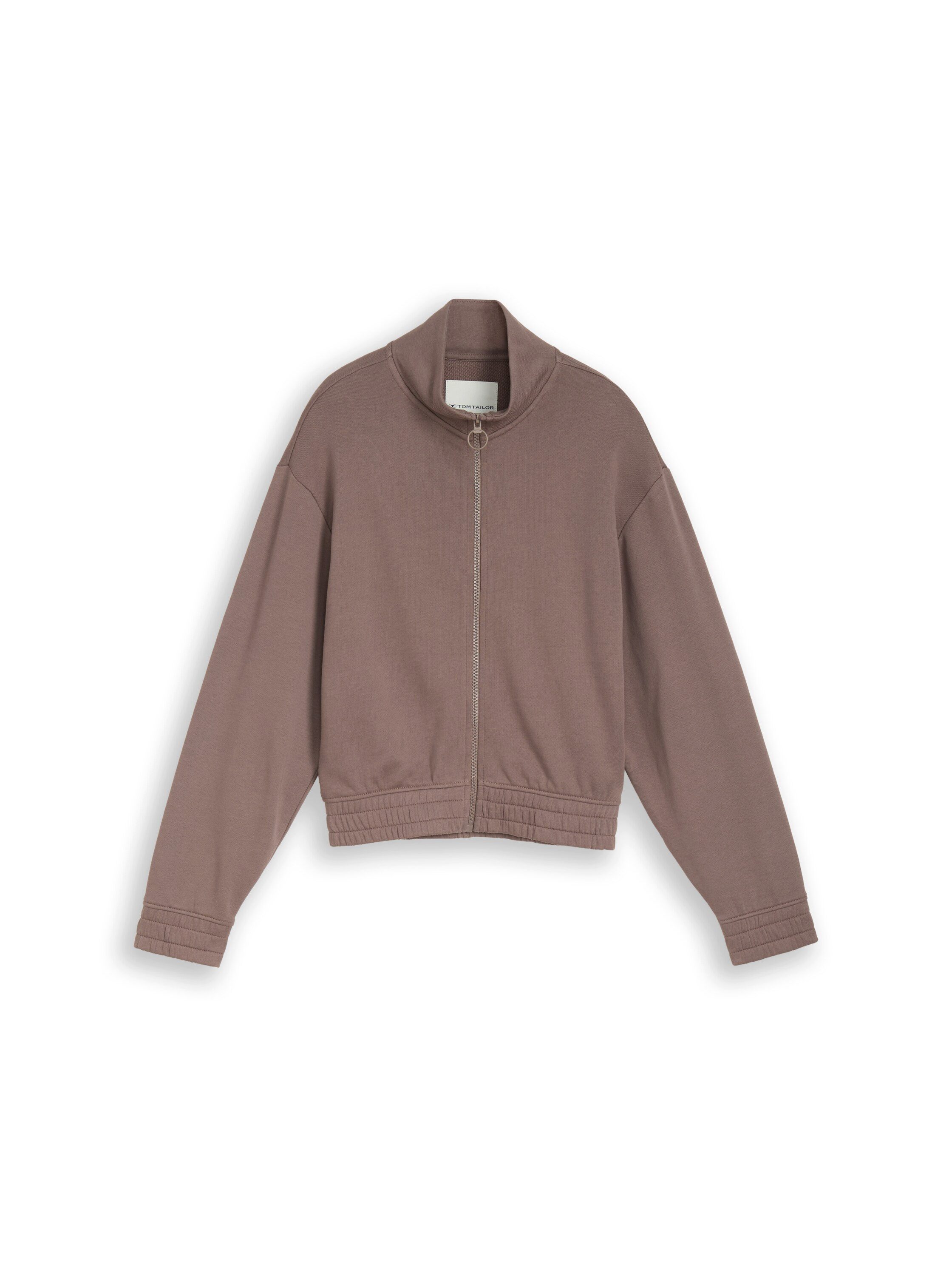 TOM TAILOR Sweatjacke mit Stehkragen