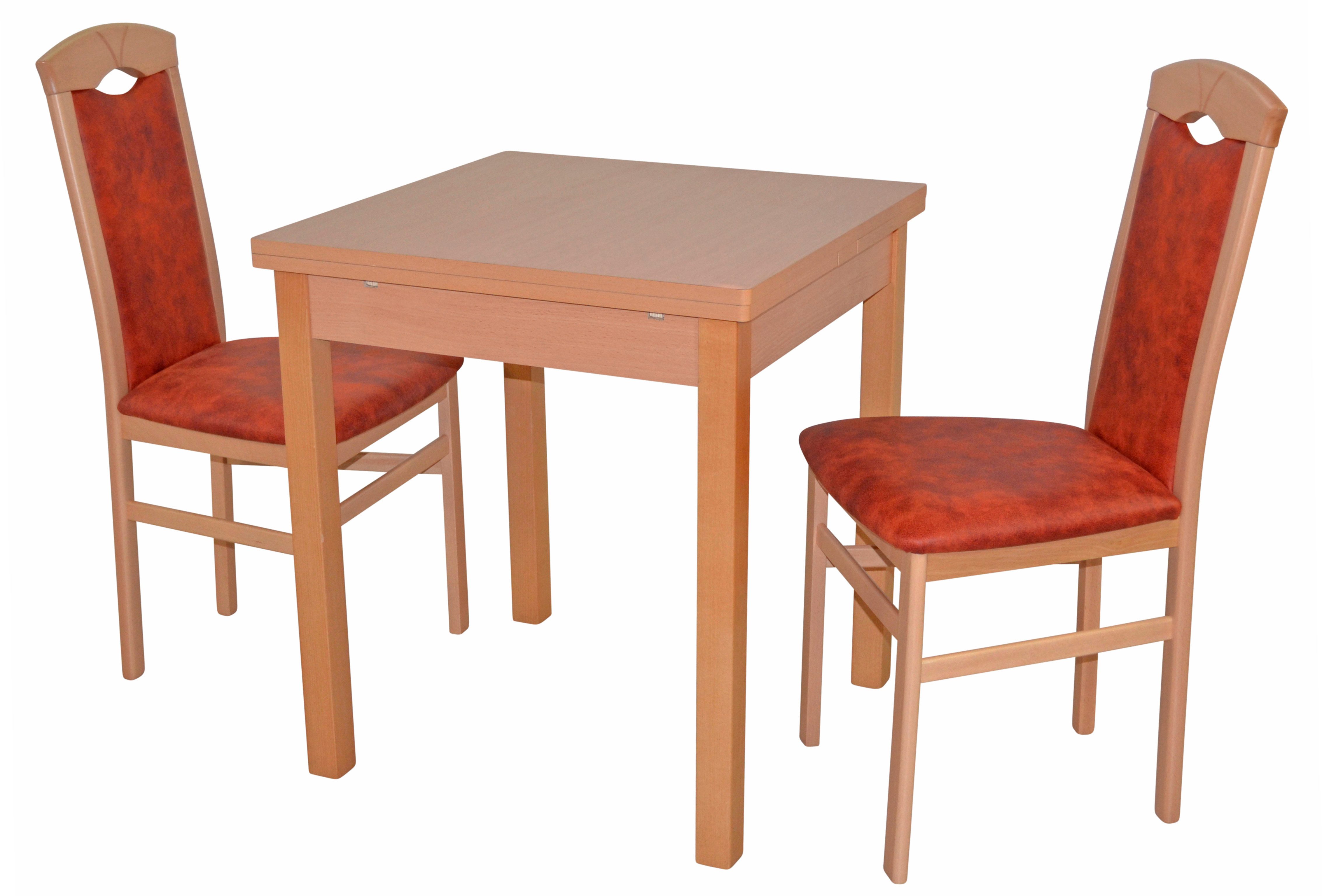 HOFMANN LIVING AND MORE Essgruppe 3tlg. Tischgruppe, (Spar-Set, 3-tlg., 3tlg. Tischgruppe), Stühle montiert