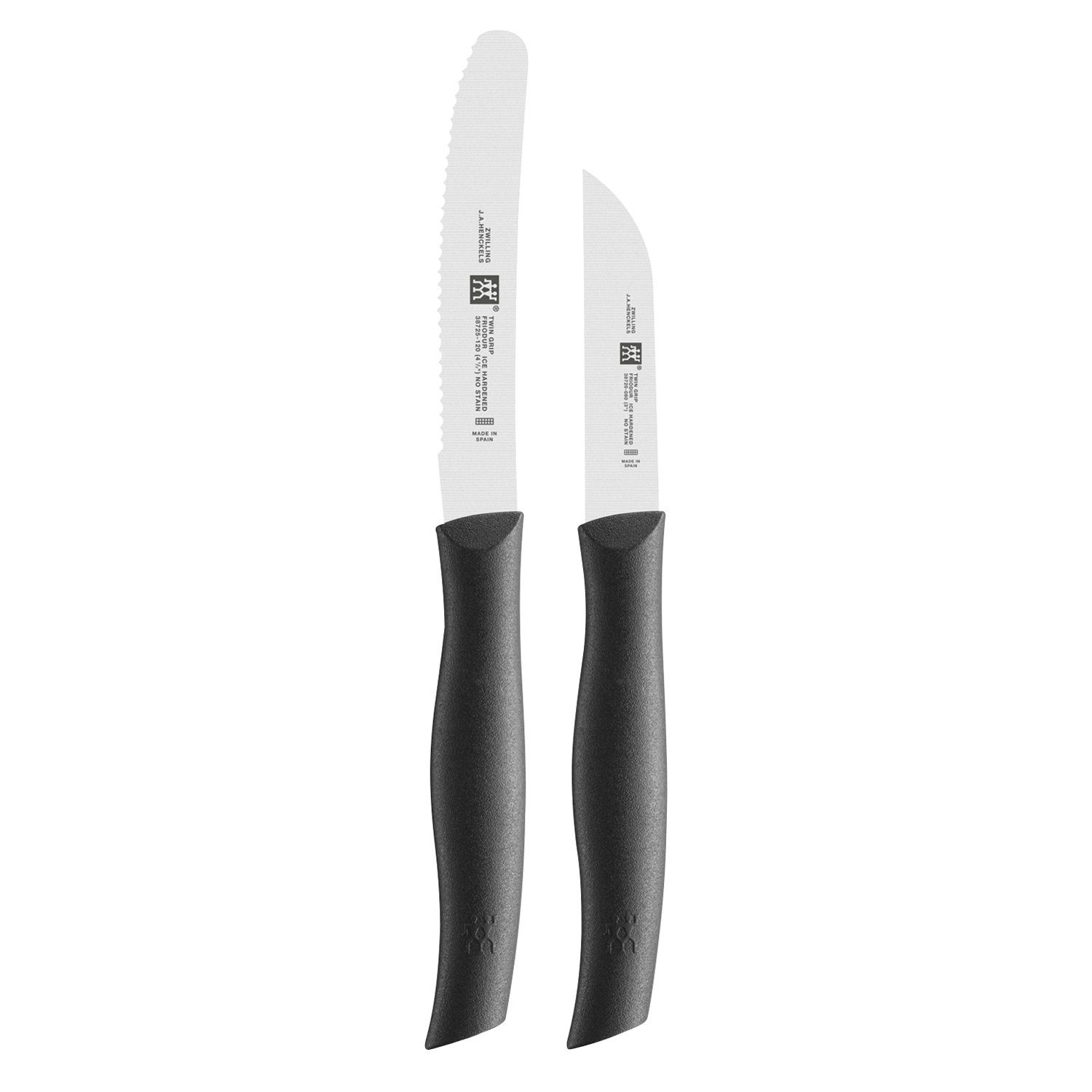 Zwilling Messer-Set Messerset 2-tlg. TWIN GRIP, Schwarz, Stahl