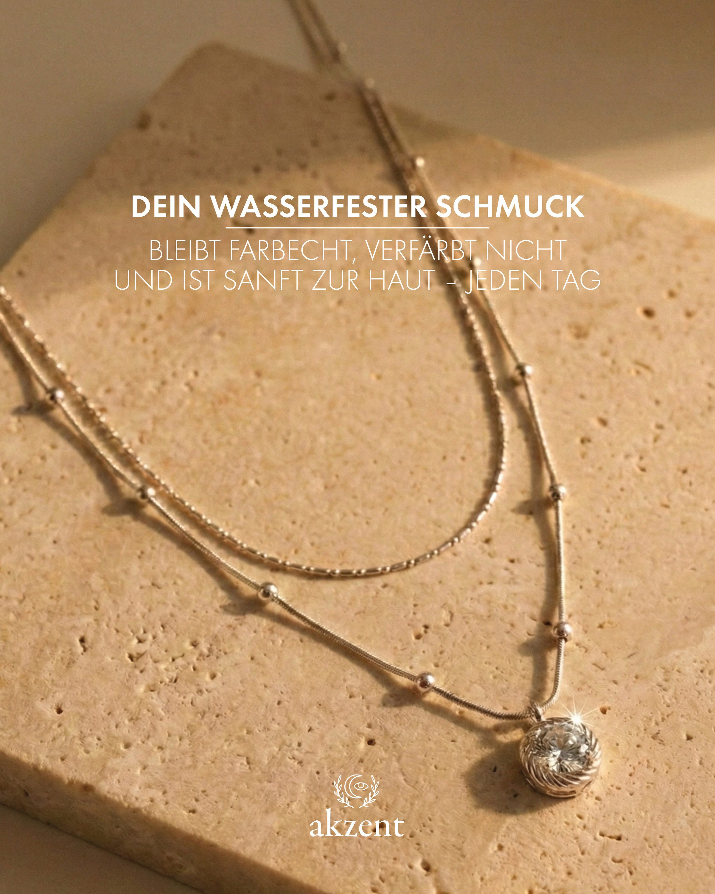 AKZENT Kette mit Anhänger wasserfest