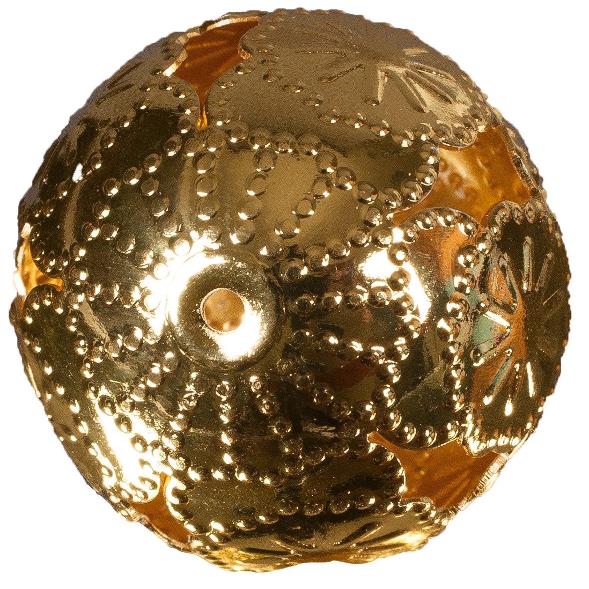 Eurosand Dekokugel METALL-KUGELN MARRAKESCH, ca. 28mm. 9 Stück. in Klarsichtbox GOLD